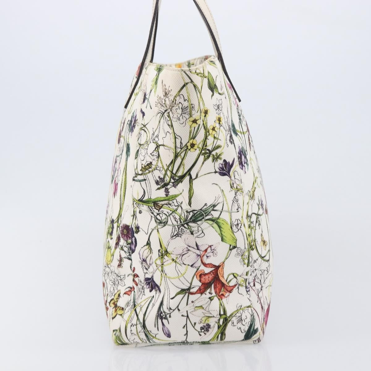 Gucci Open Flora Canvas Multicolour Canvas Tote Bag Bag (Pre-Owned)