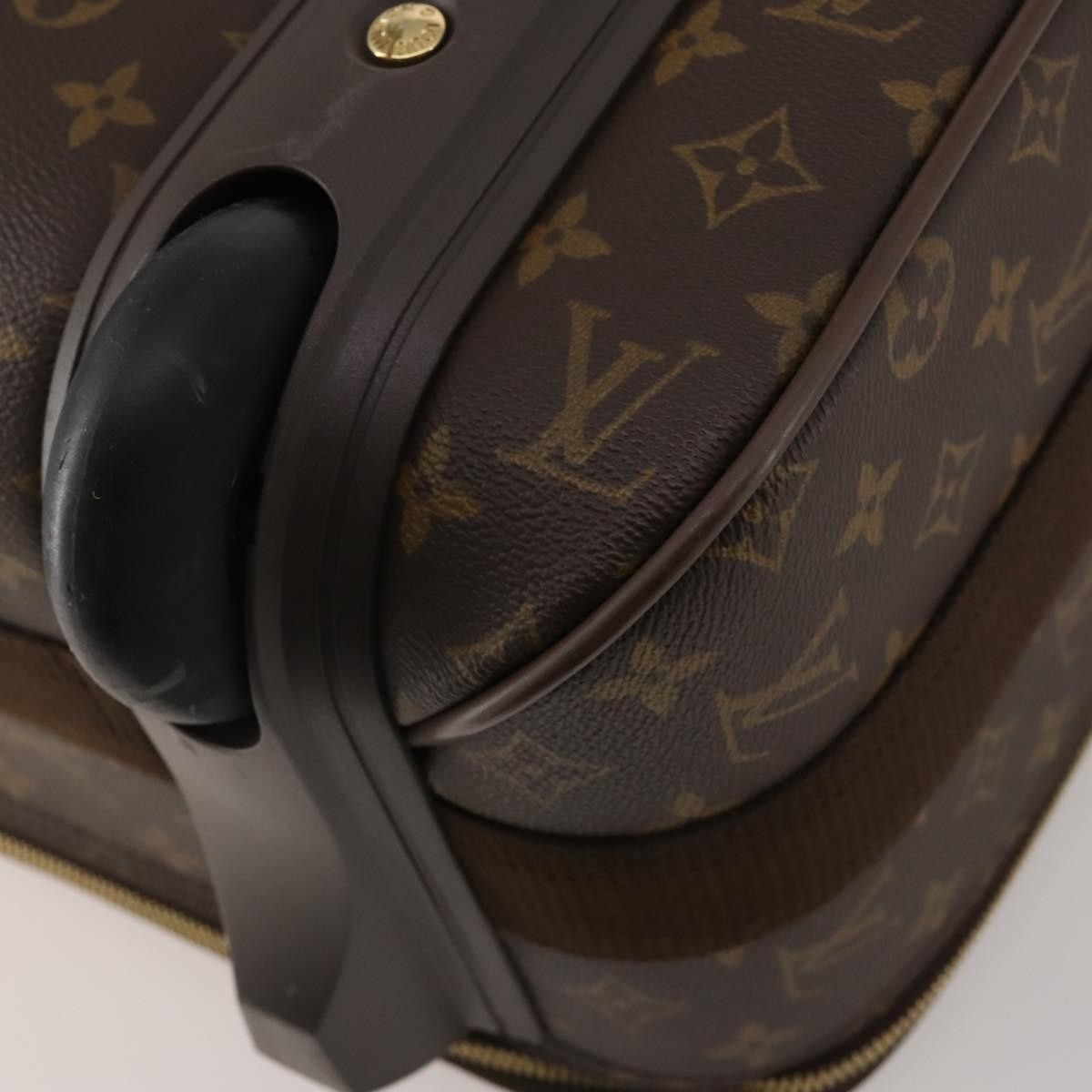 Louis Vuitton Pegase Luggage Monogram Canvas Brown Canvas Travel Bag Bag (Pre-Owned)