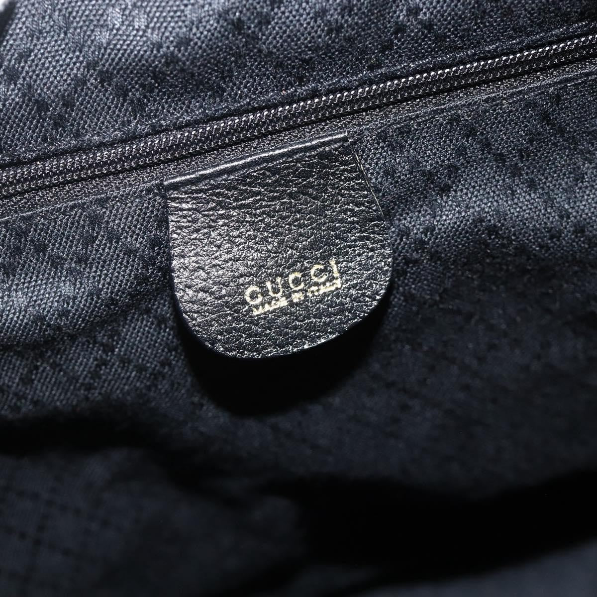 Gucci Vintage Bamboo Suede Black Suede Backpack Bag (Pre-Owned)