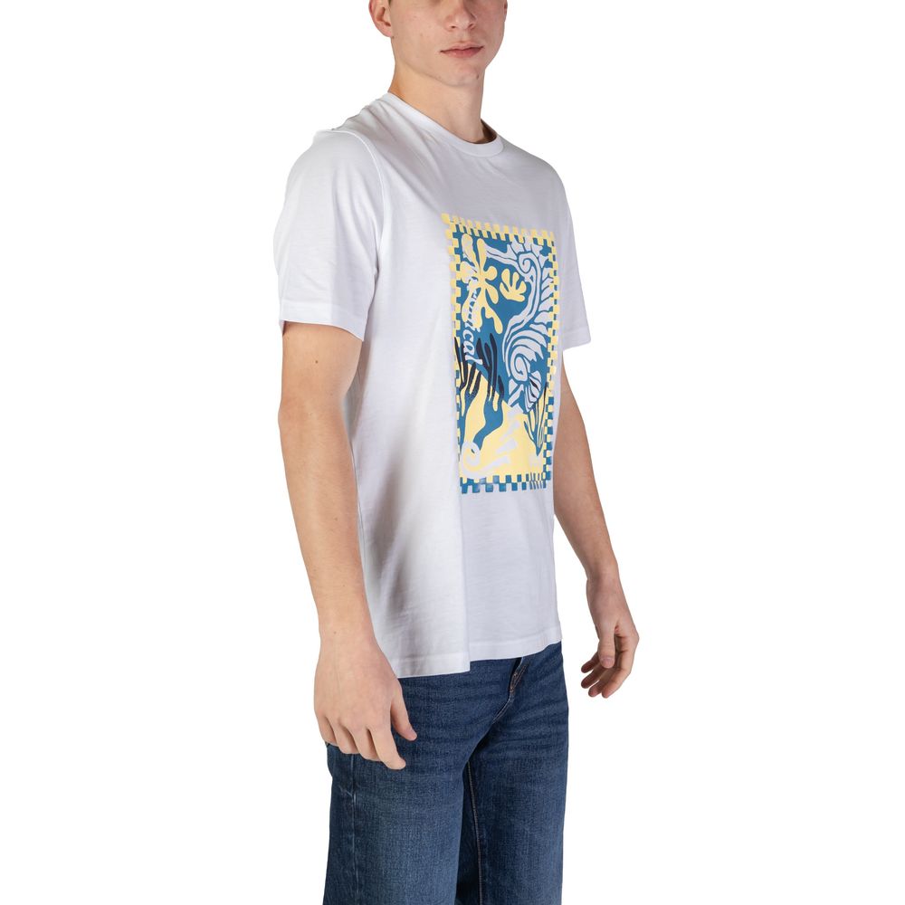 Hugo Boss White Cotton Men's T-Shirt