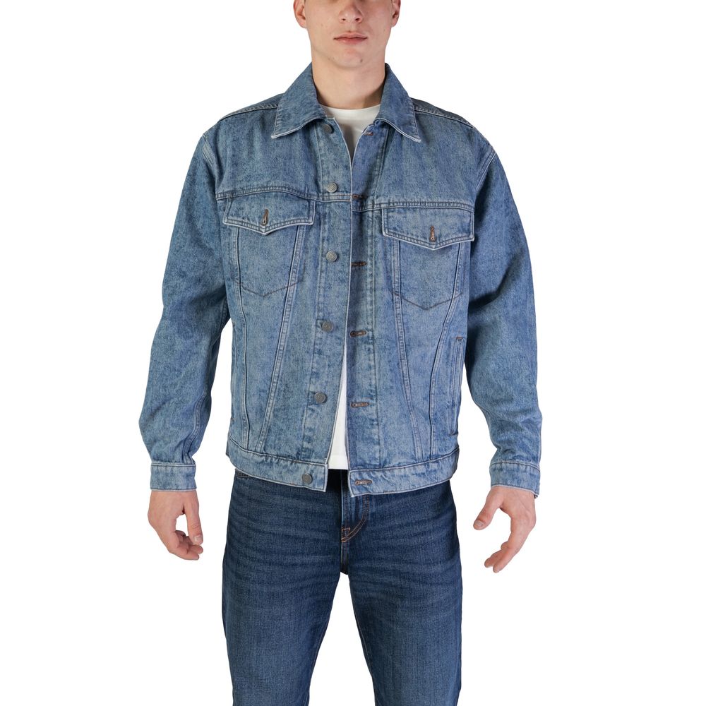 Hugo Boss Light Blue Cotton Denim Men's Jacket