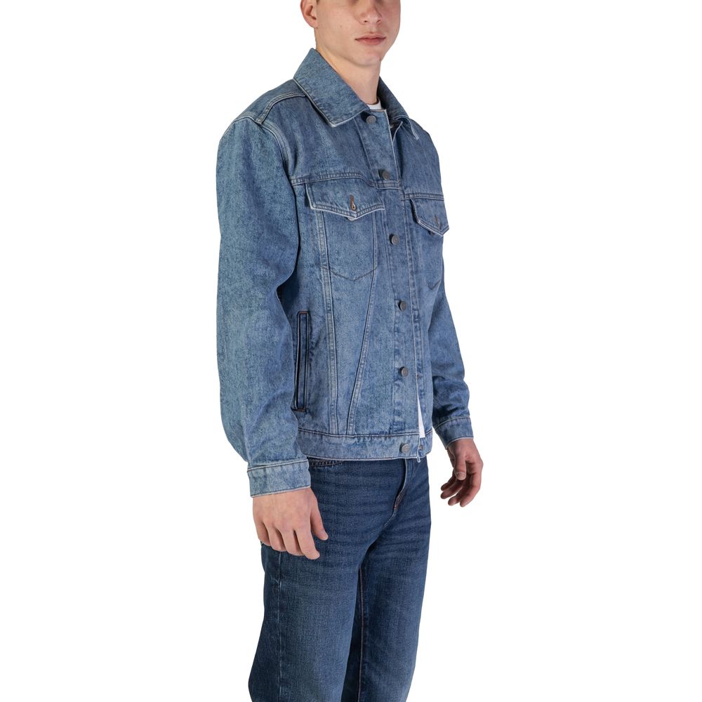 Hugo Boss Light Blue Cotton Denim Men's Jacket