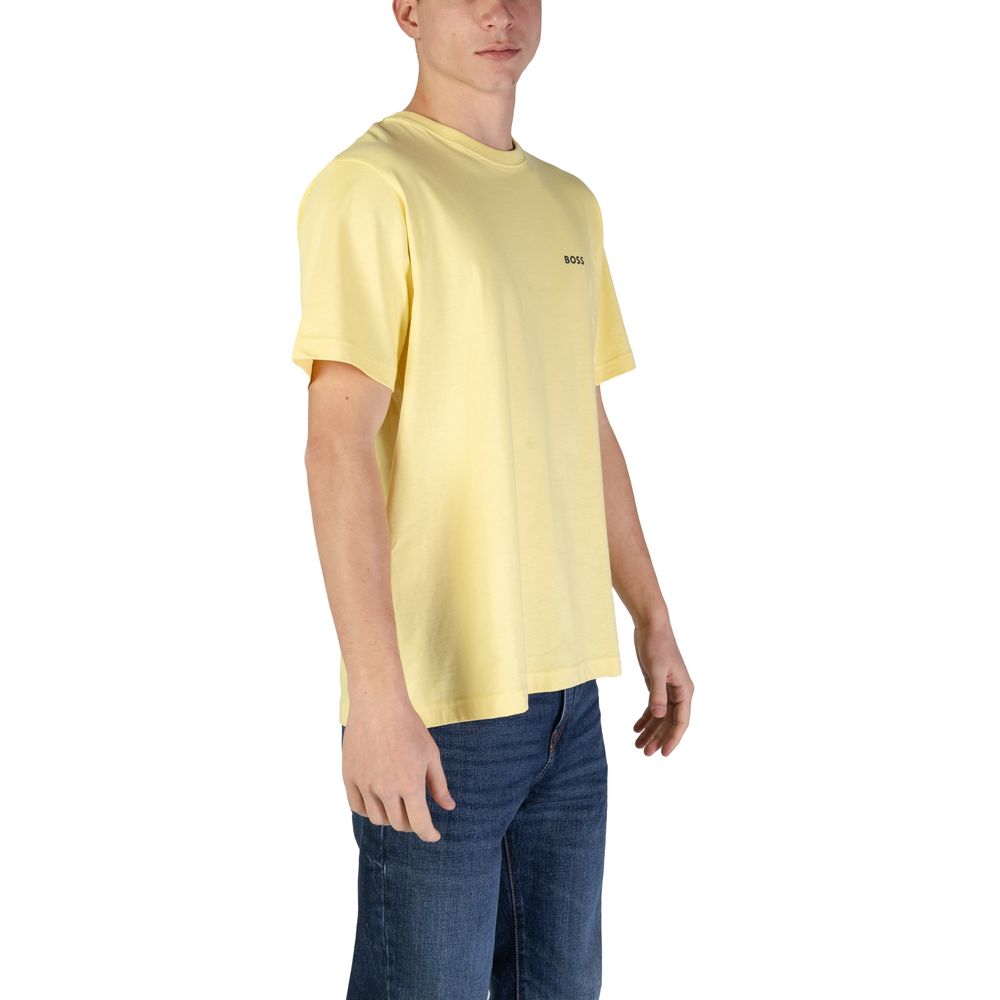 Hugo Boss Yellow Cotton Men's T-Shirt