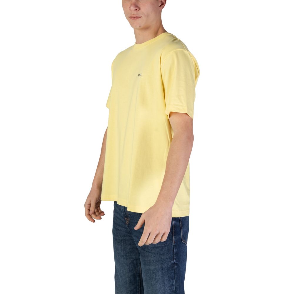 Hugo Boss Yellow Cotton Men's T-Shirt