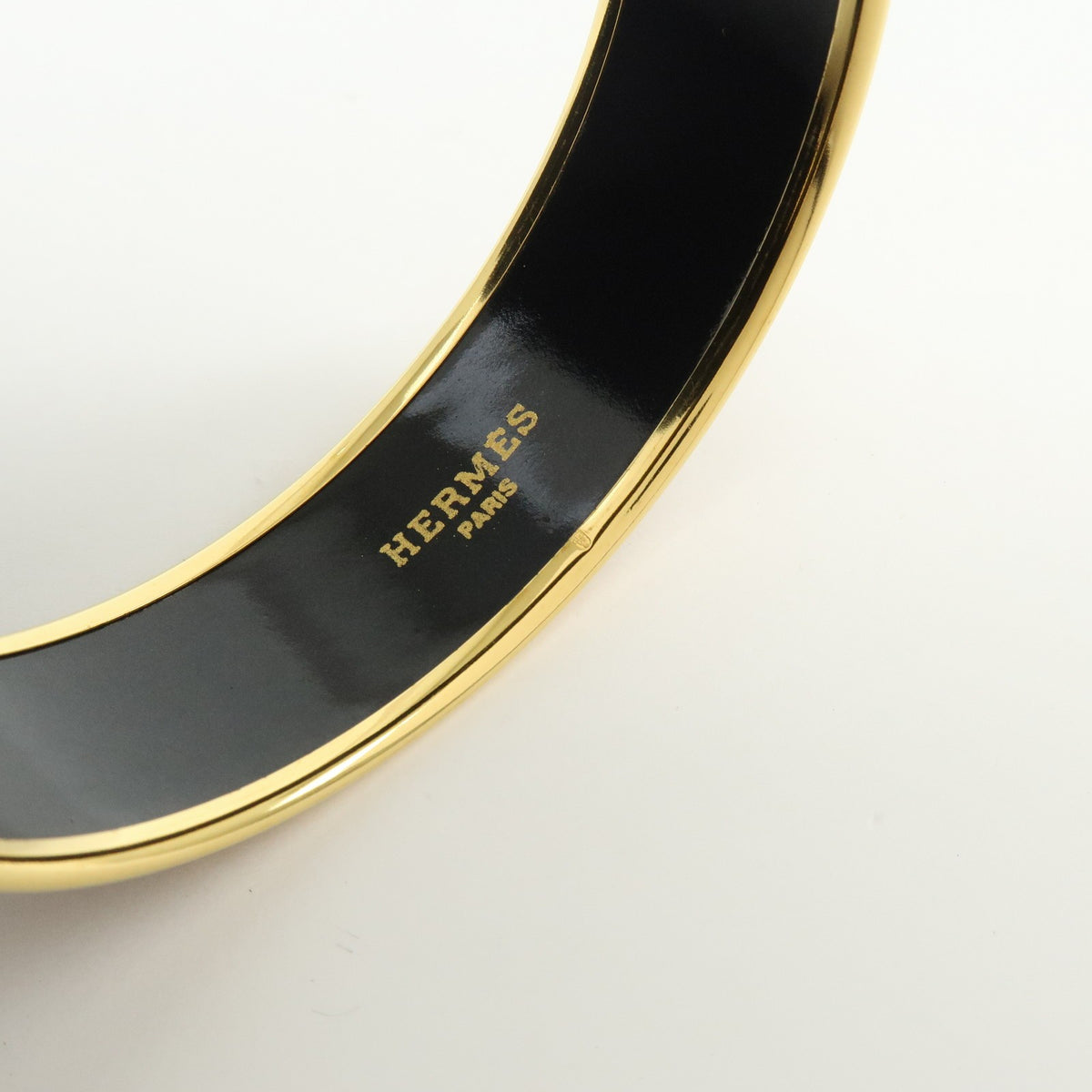 Hermes Caleche Bangle Enamel Gold Gold_Plated Bracelet Jewelry (Pre-Owned)