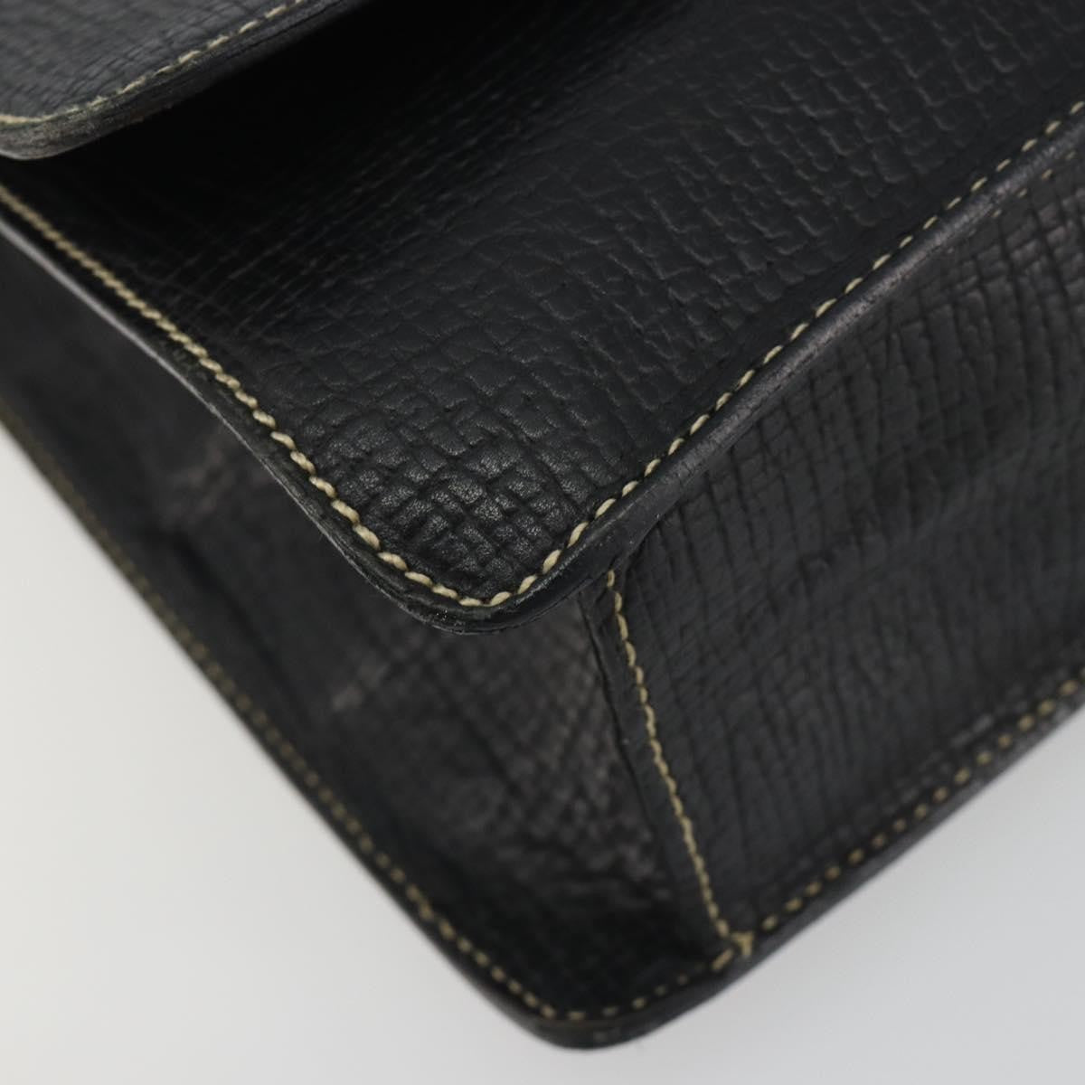 Loewe Barcelona Top Handle Leather Black Leather Handbag (Pre-Owned)