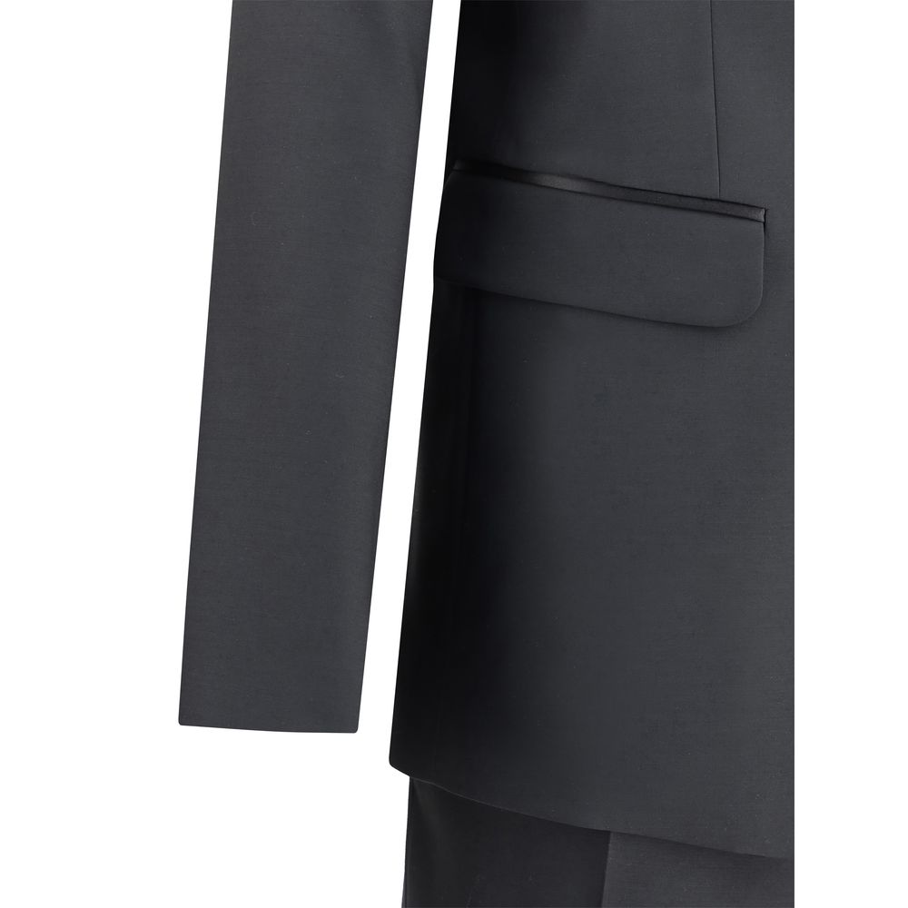 Dsquared² Black Wool Two-Piece Men's Suit