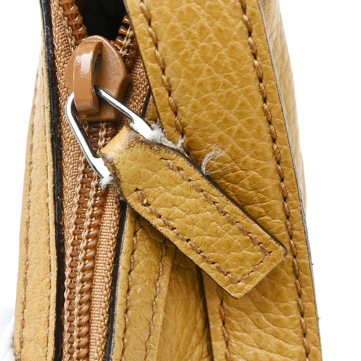 Gucci Princy Hobo Leather Brown Leather Shoulder Bag Bag (Pre-Owned)