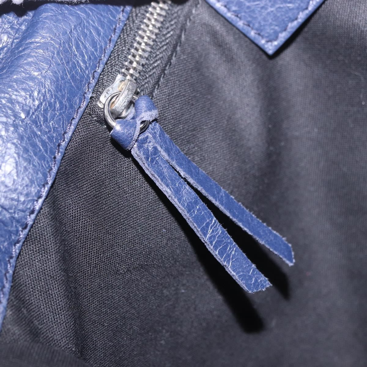 Balenciaga Classic Studs Envelope Strap Clutch Leather Navy Leather Clutche & Pouche Bag (Pre-Owned)