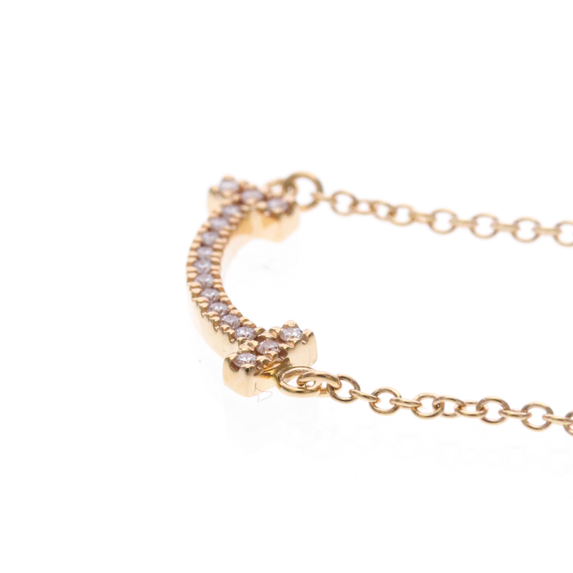 Tiffany & Co. T Smile Pendant 18K Rose Gold Pink Pink_Gold Necklace Jewelry (Pre-Owned)