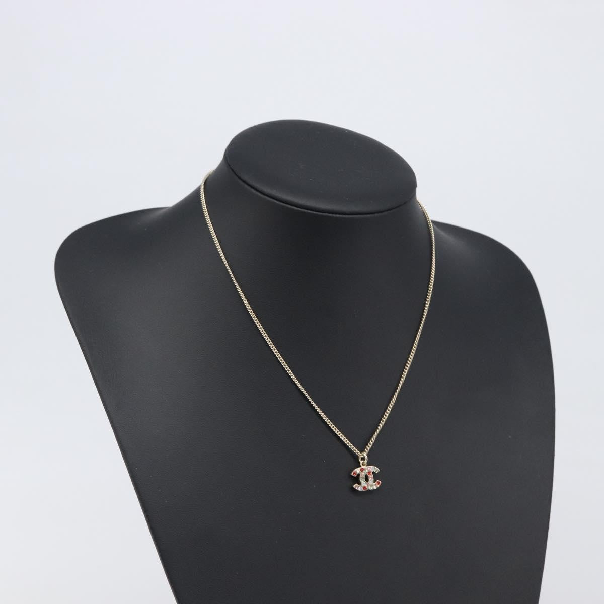 Chanel Rainbow Cc Pendant Metal And Crystals Multicolour Metal Necklace Jewelry (Pre-Owned)