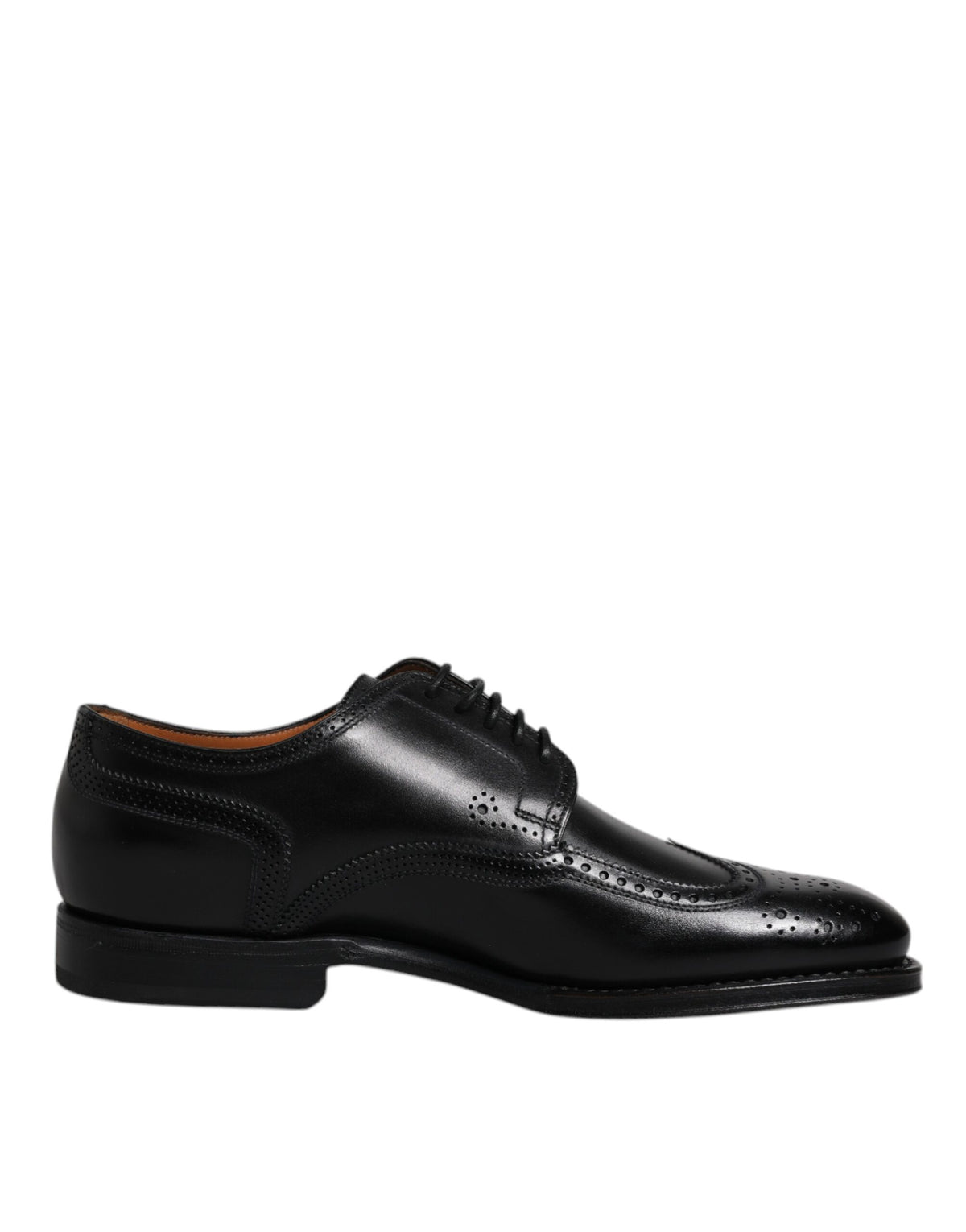 New！Dolce & Gabbana Black Leather Oxfords Dolce & Gabbana Black Calfskin Leather Oxford Dress Shoes  main image 3