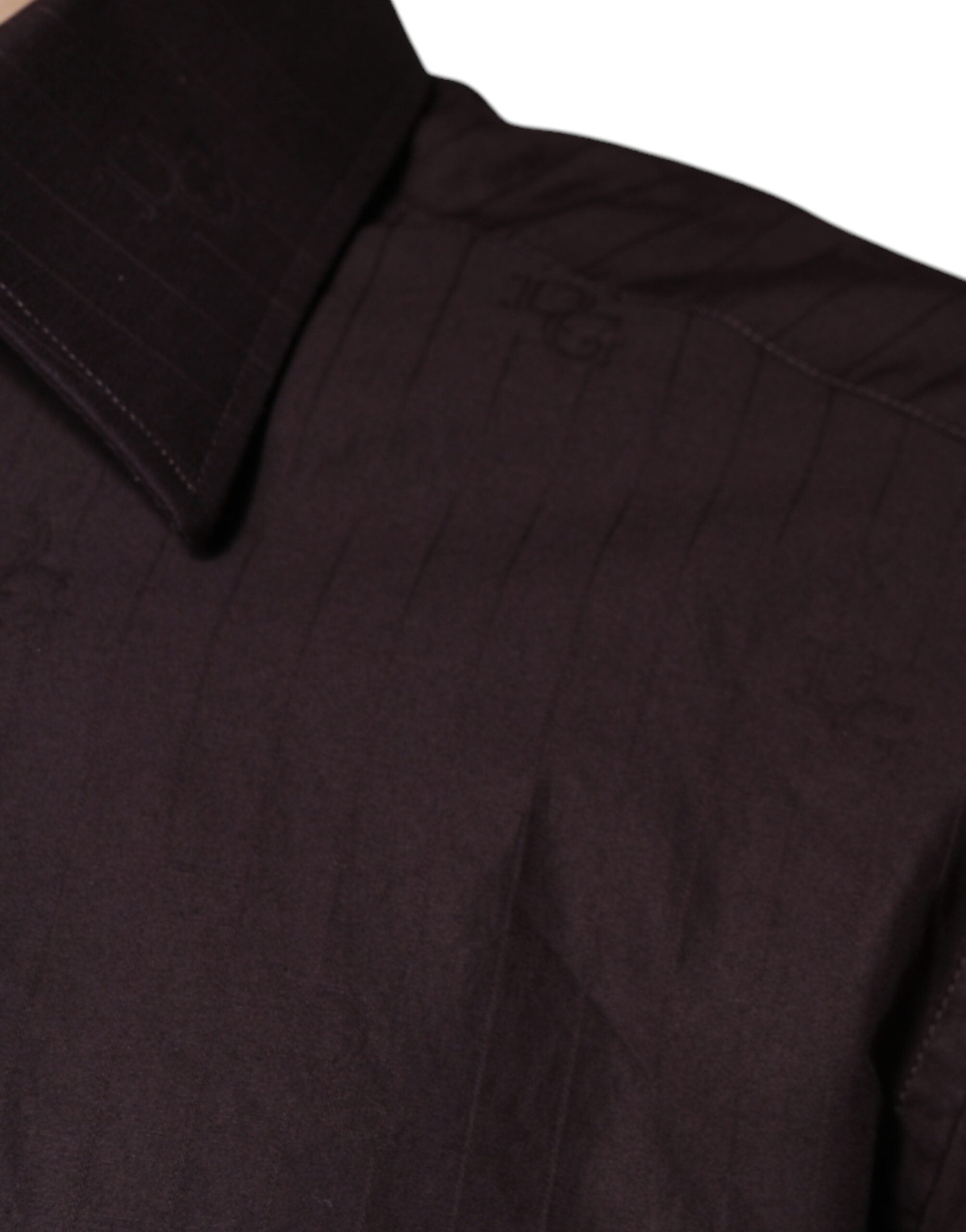 Dolce & Gabbana Purple Cotton Slim Fit MARTINI Dress Men's Shirt (Pre-Owned)