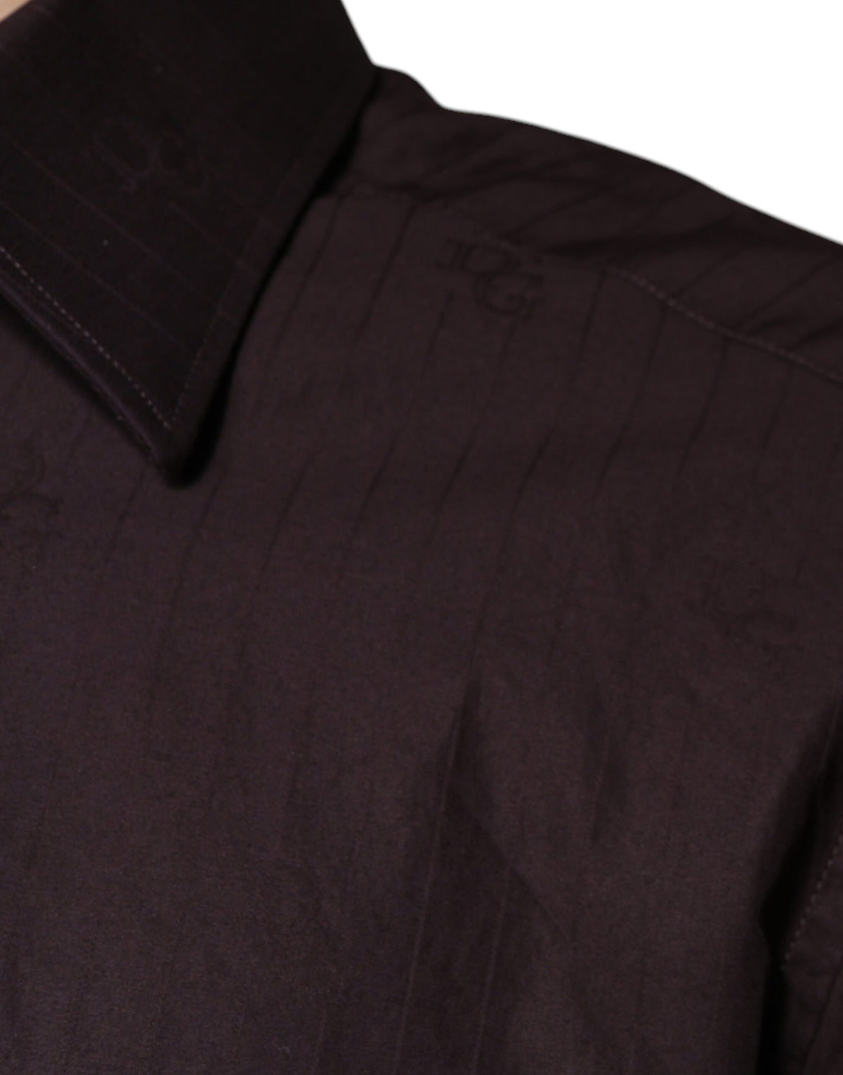 Dolce & Gabbana Purple Cotton Slim Fit MARTINI Dress Men's Shirt (Pre-Owned)