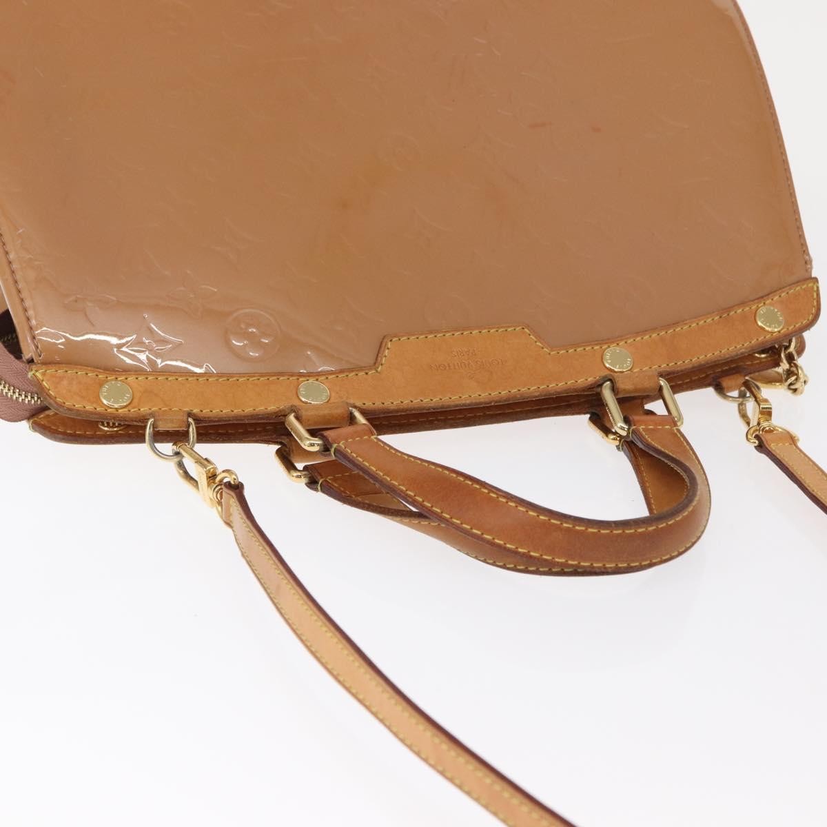Louis Vuitton Brea Monogram Vernis Brown Patent_Leather Handbag (Pre-Owned)