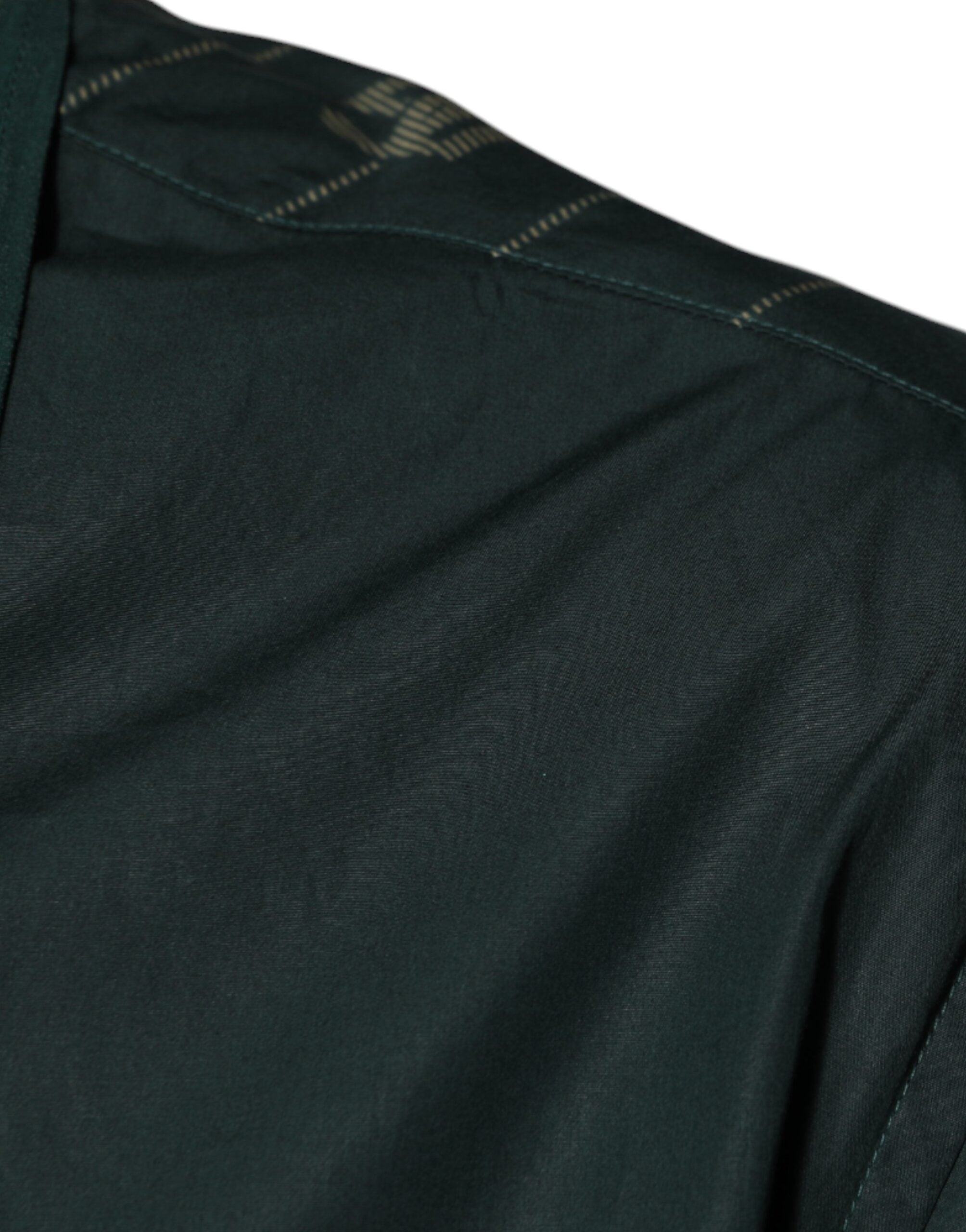Dolce & Gabbana Green Logo Long Sleeve MARTINI Casual Men's Shirt