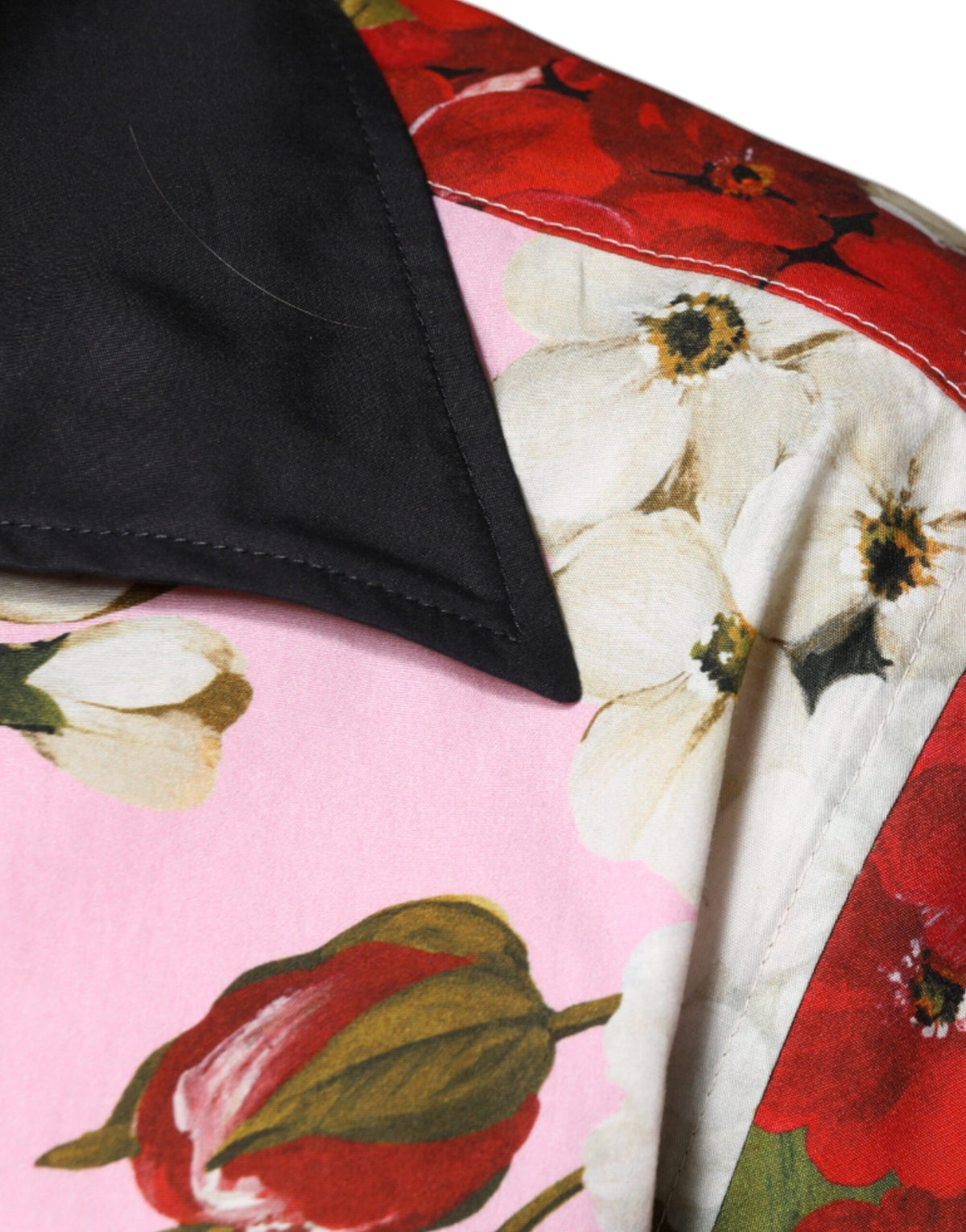 Dolce & Gabbana Multicolor Floral Button Down Casual Men's Shirt