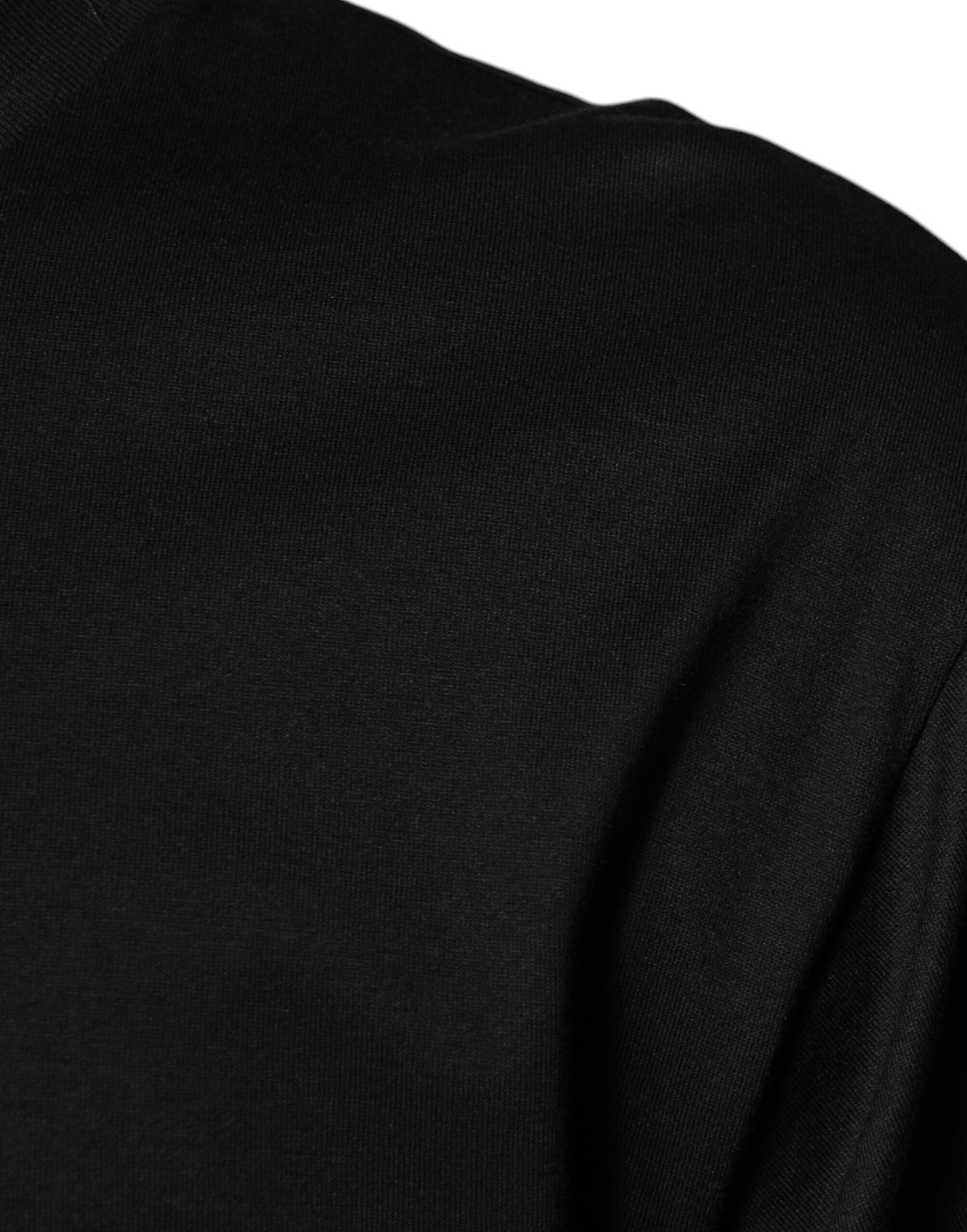 Dolce & Gabbana Black Cotton Crew Neck Short Sleeves Men's T-shirt