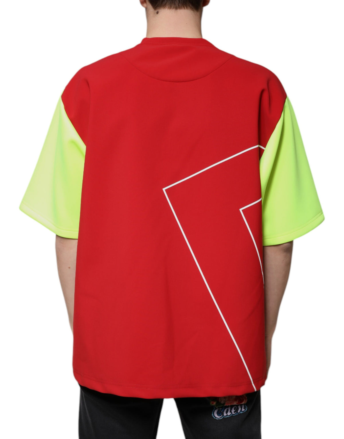 Dolce & Gabbana Multicolor Logo Cotton Men Crew Neck Men's T-shirt