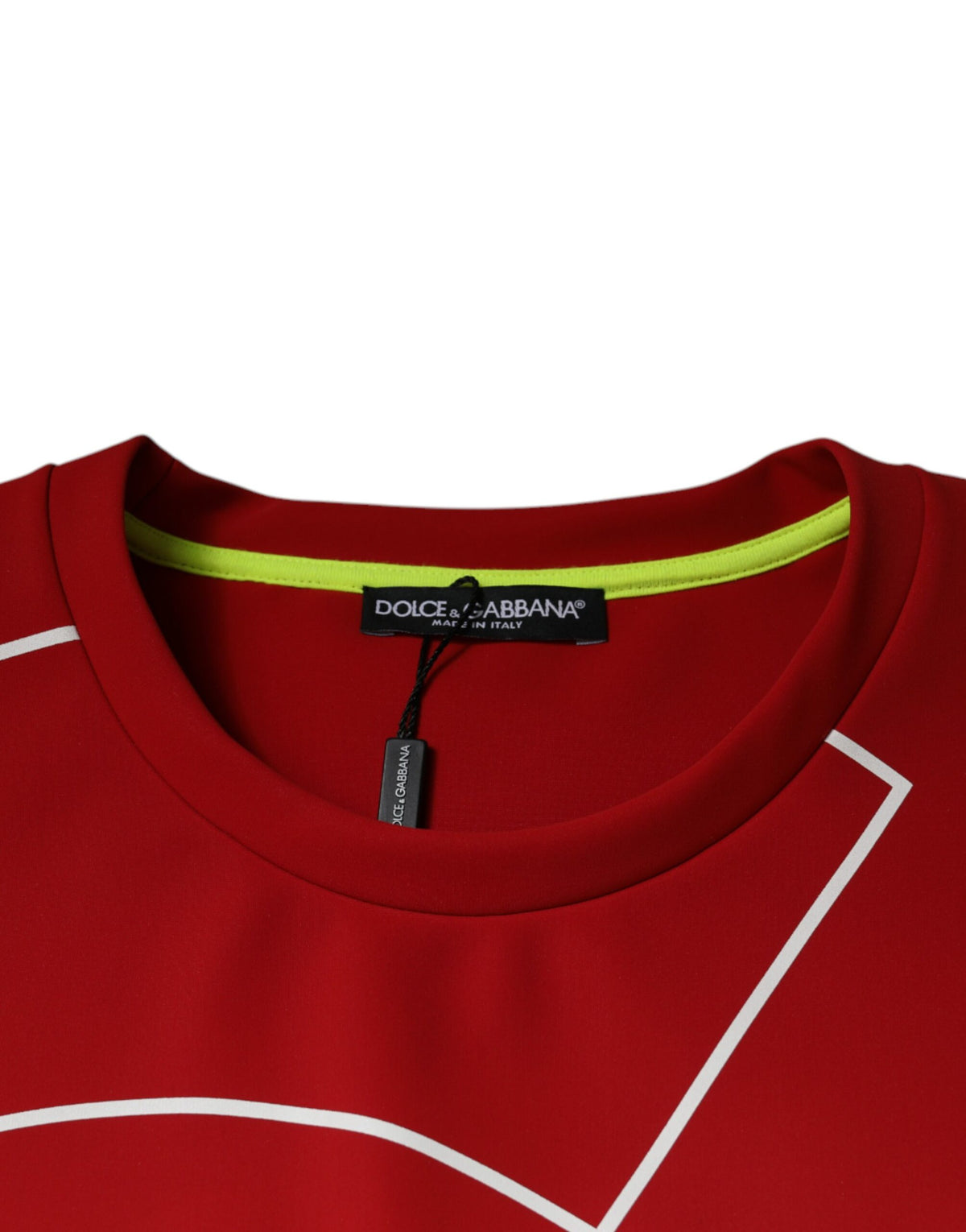 Dolce & Gabbana Multicolor Logo Cotton Men Crew Neck Men's T-shirt