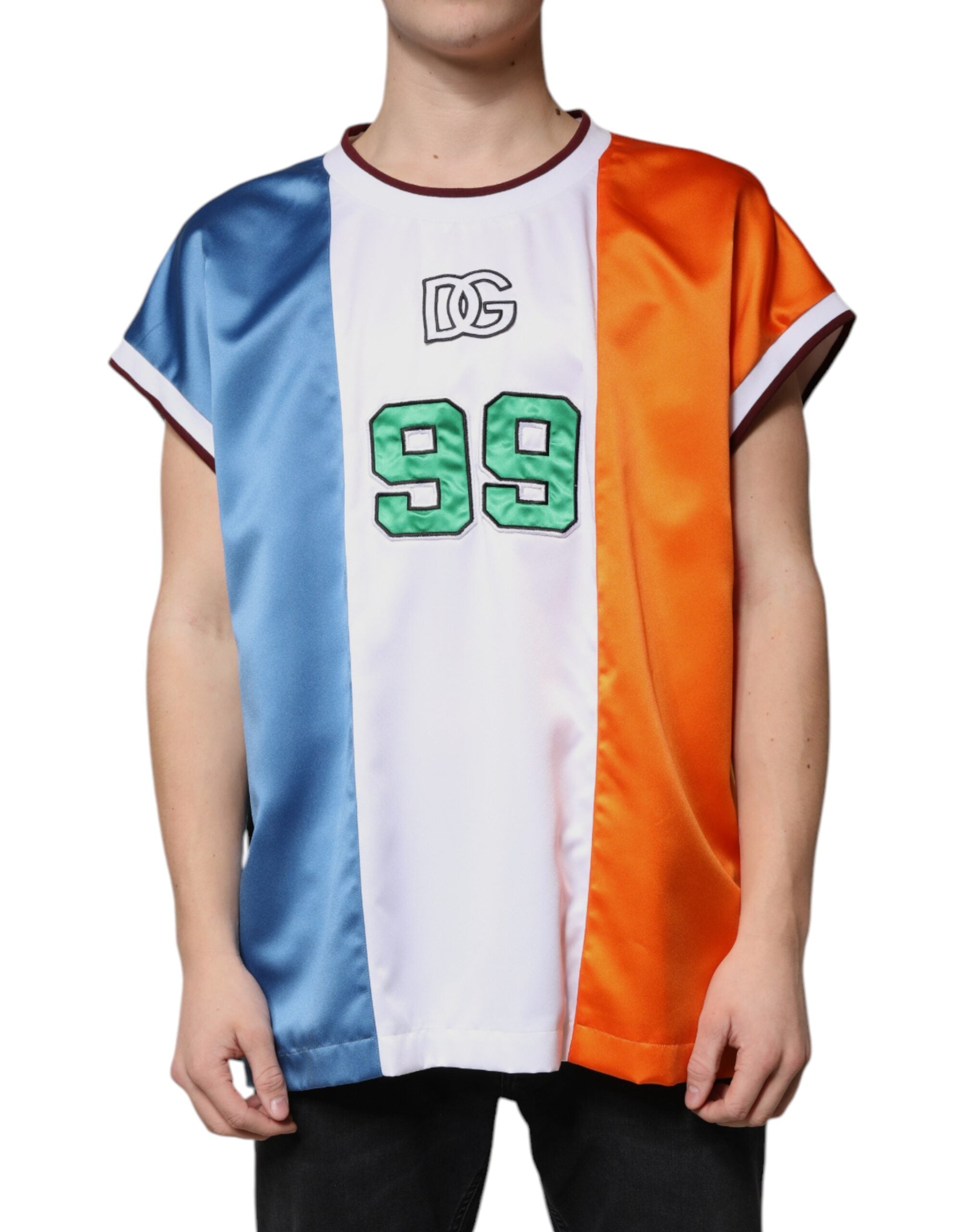 Dolce & Gabbana Multicolor Jersey Tank Sleeveless Men's T-shirt