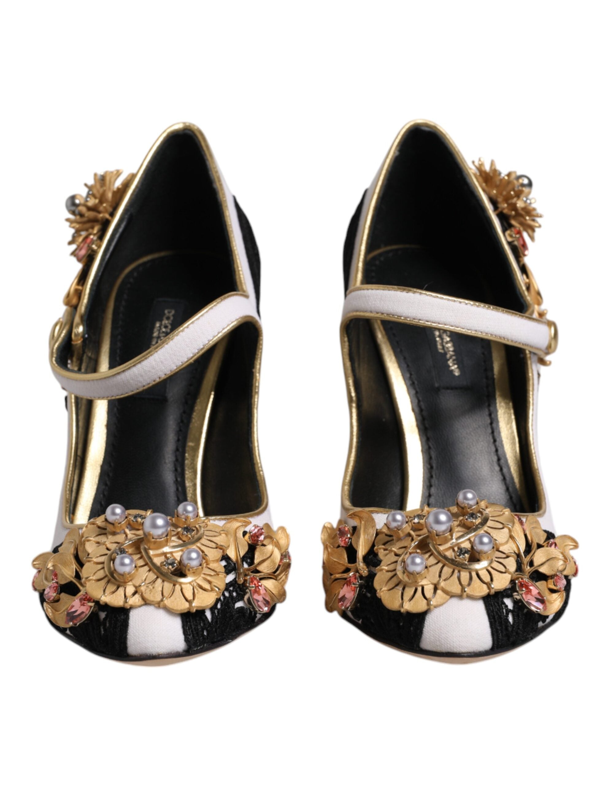Dolce & Gabbana Multicolor Embellished Heels Pumps Women's Shoes
