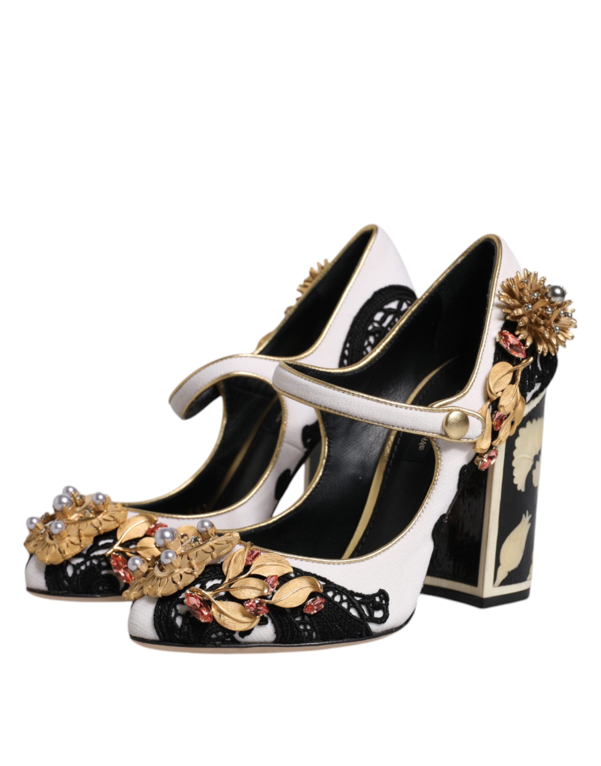 Dolce & Gabbana Multicolor Embellished Heels Pumps Women's Shoes