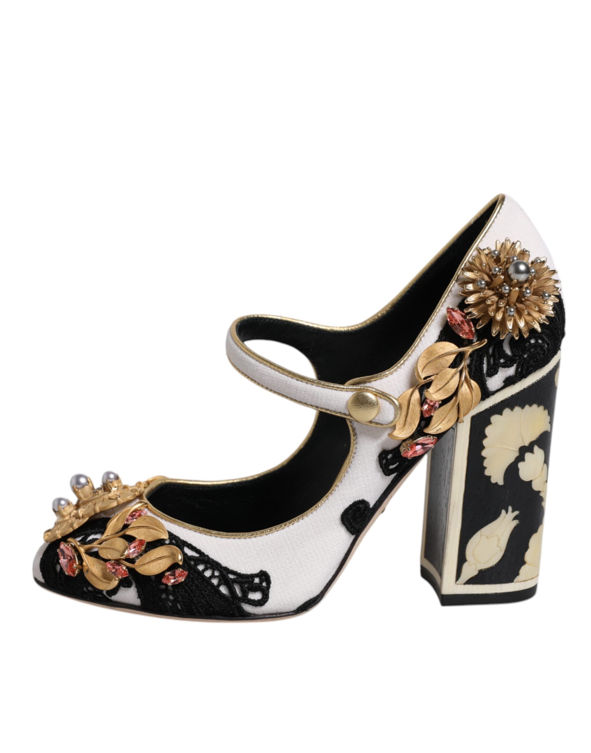Dolce & Gabbana Multicolor Embellished Heels Pumps Women's Shoes