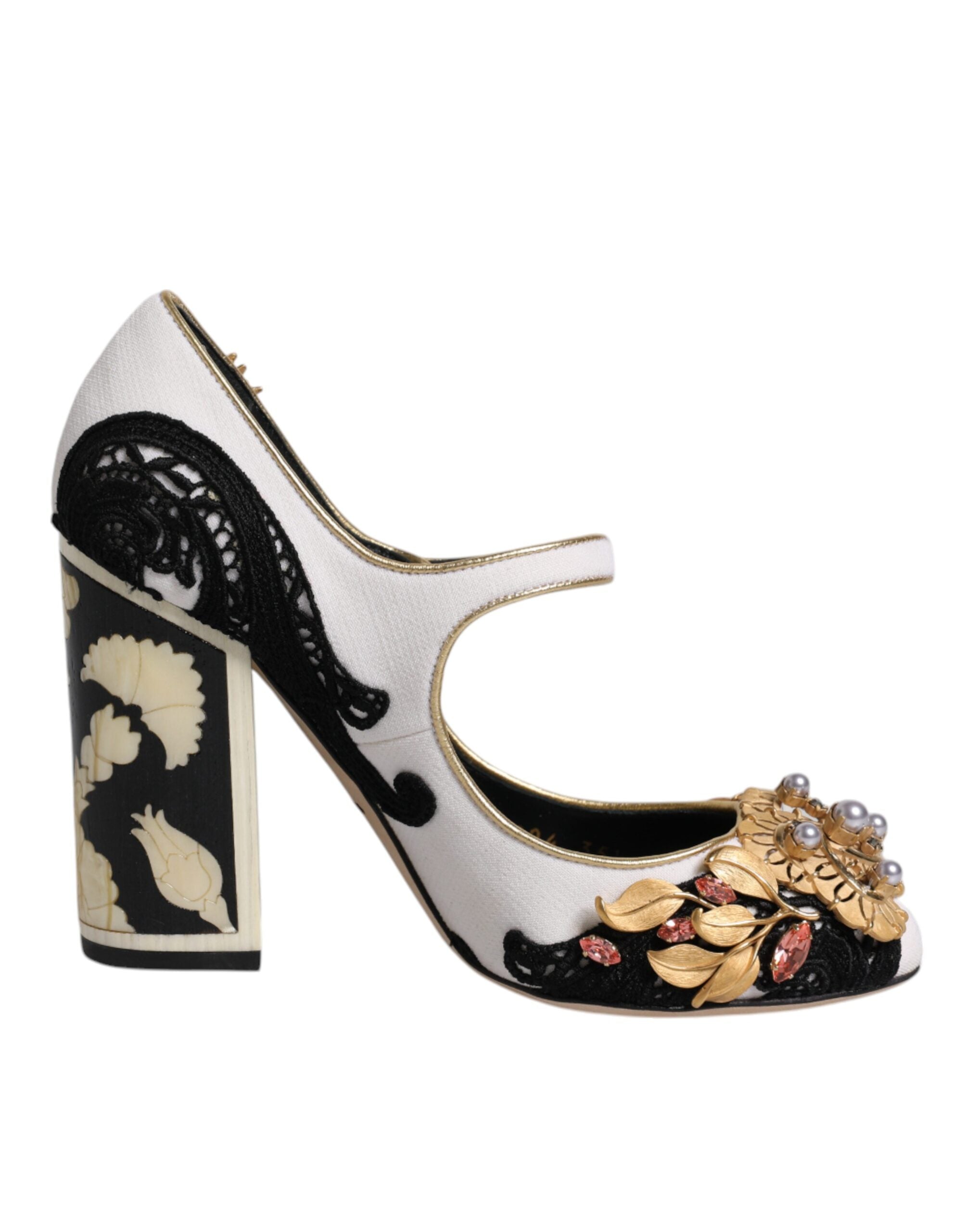 Dolce & Gabbana Multicolor Embellished Heels Pumps Women's Shoes