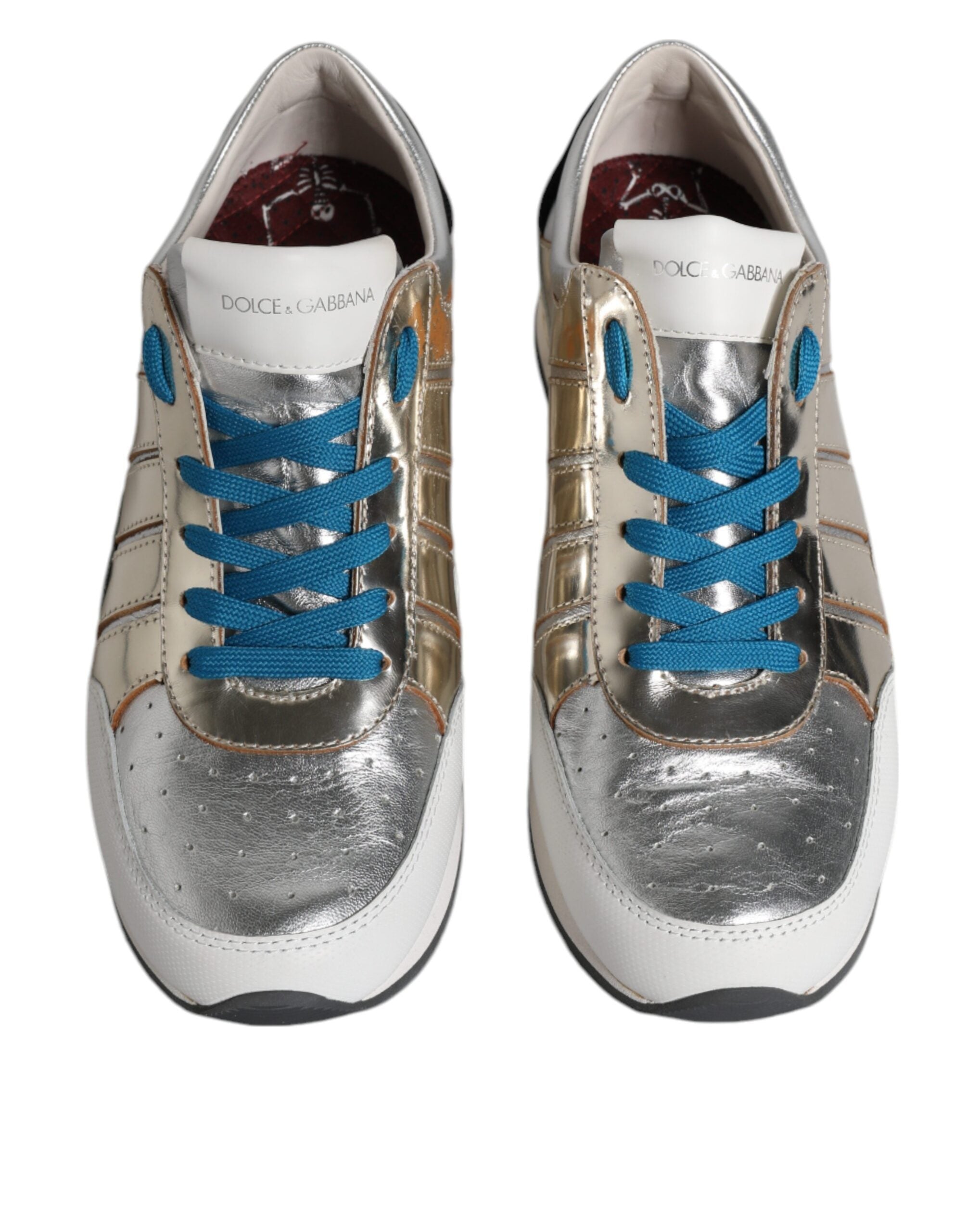 Dolce & Gabbana Multicolor Leather Low Top Sneakers Women's Shoes (Pre-Owned)