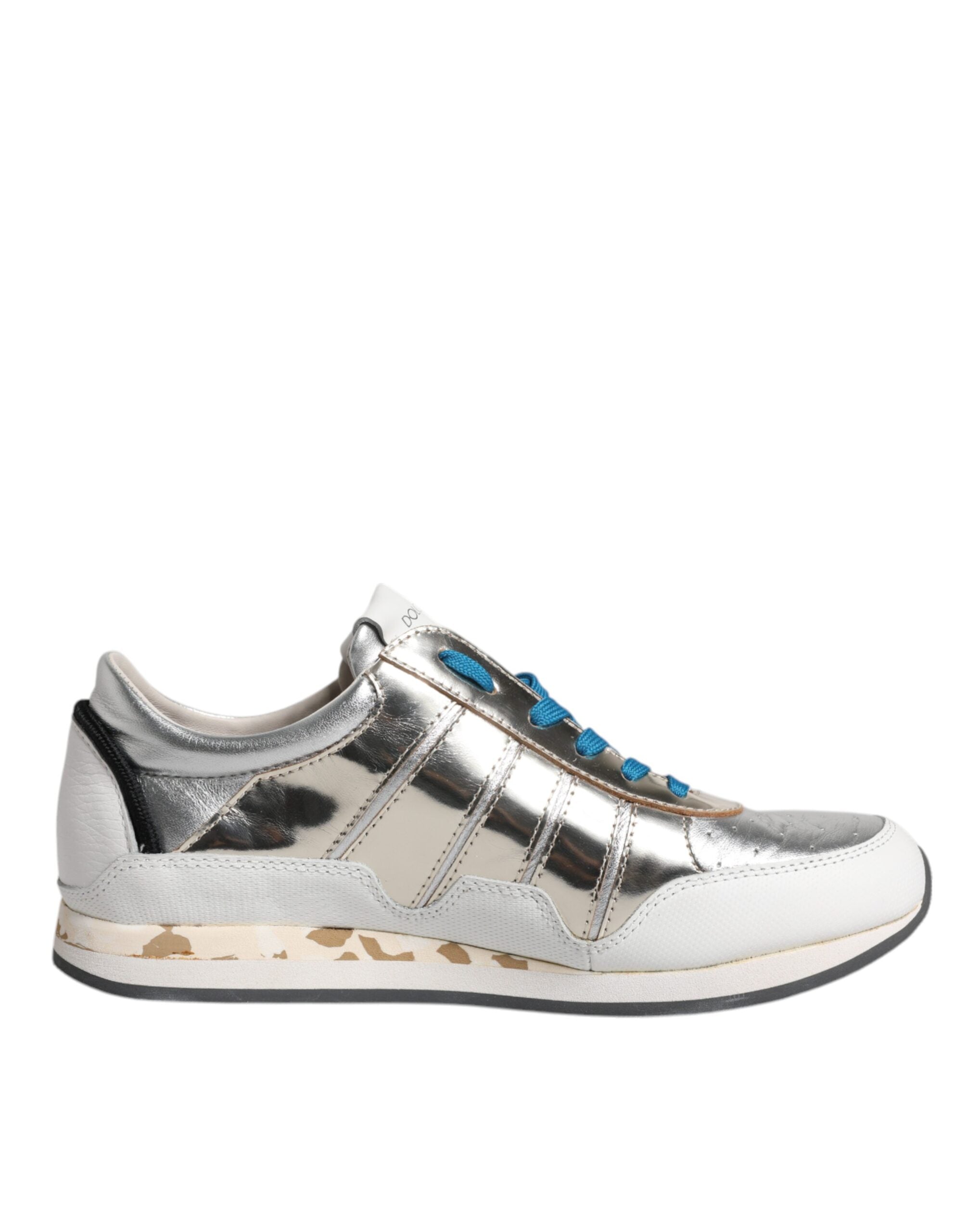 Dolce & Gabbana Multicolor Leather Low Top Sneakers Women's Shoes (Pre-Owned)