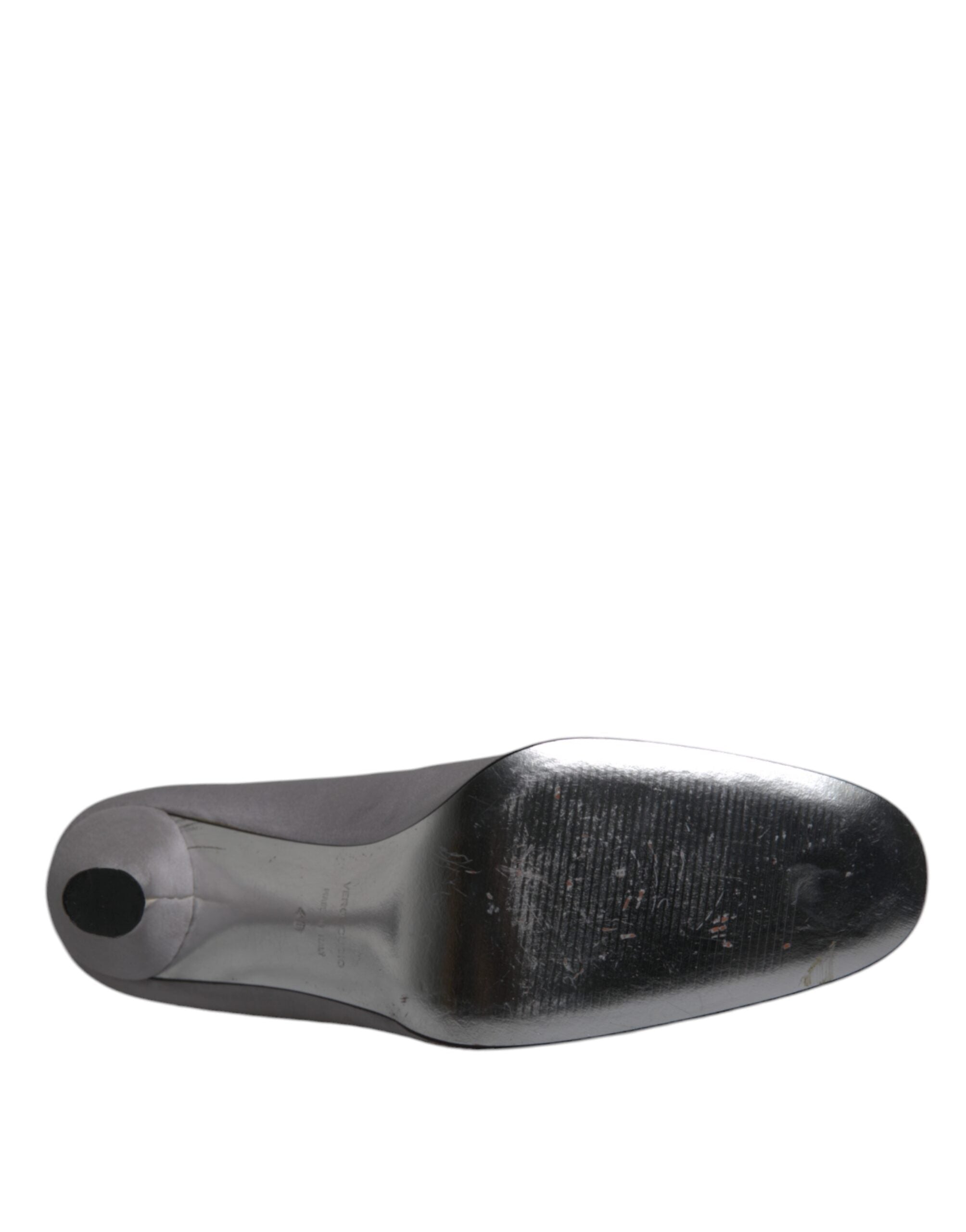 Dolce & Gabbana Gray Suede Leather High Heel Pumps Women's Shoes