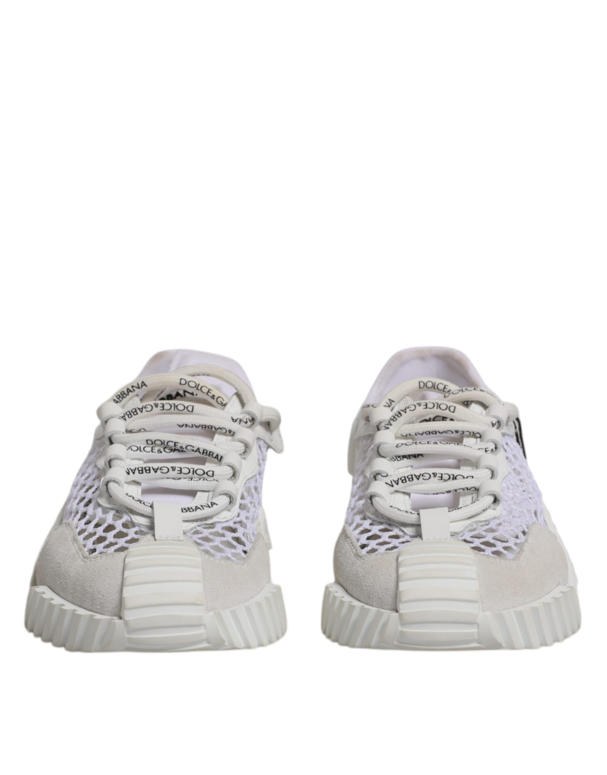 Dolce & Gabbana White Mesh NS1 Low Top Sports Sneaker Women's Shoes (Pre-Owned)