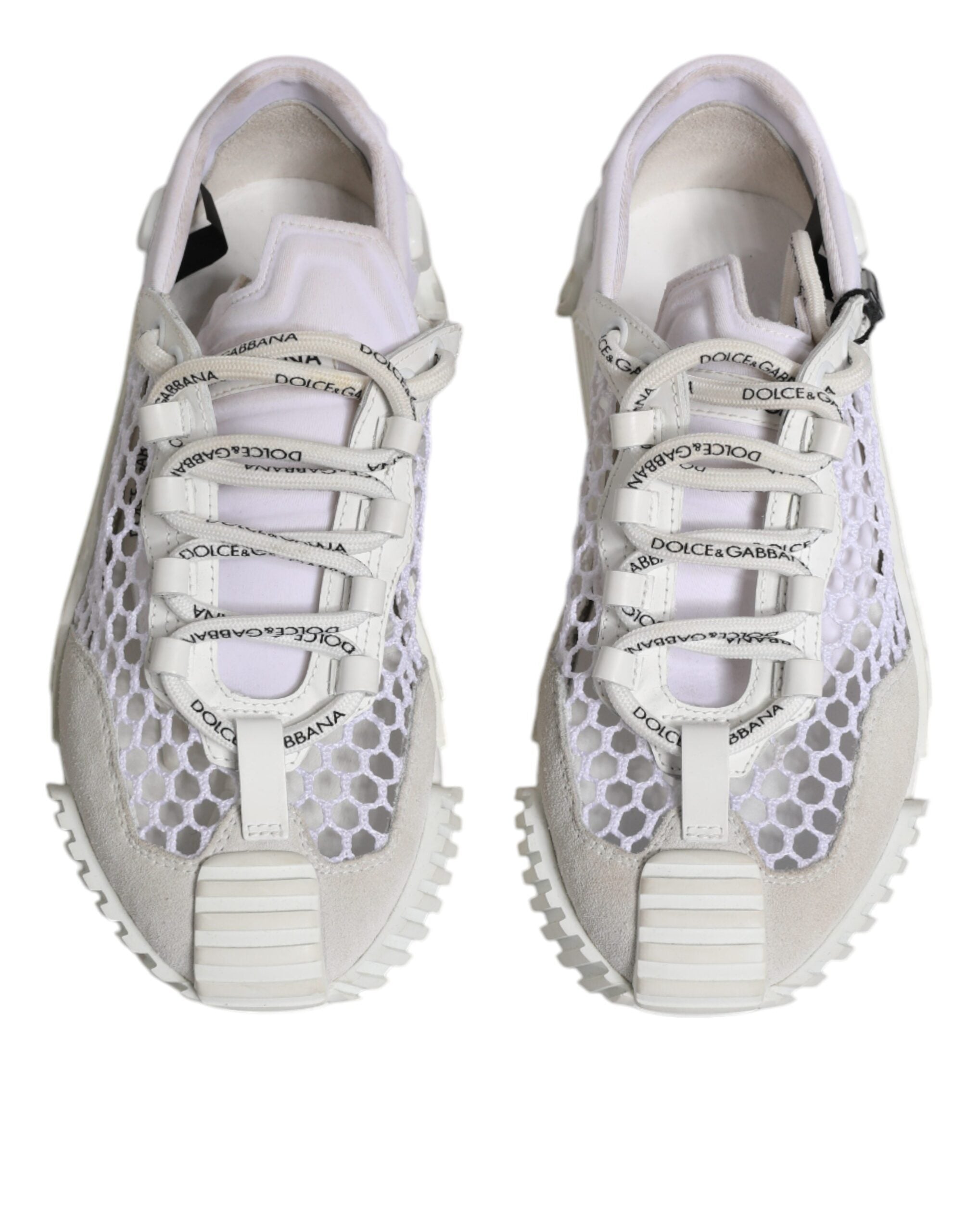 Dolce & Gabbana White Mesh NS1 Low Top Sports Sneaker Women's Shoes (Pre-Owned)