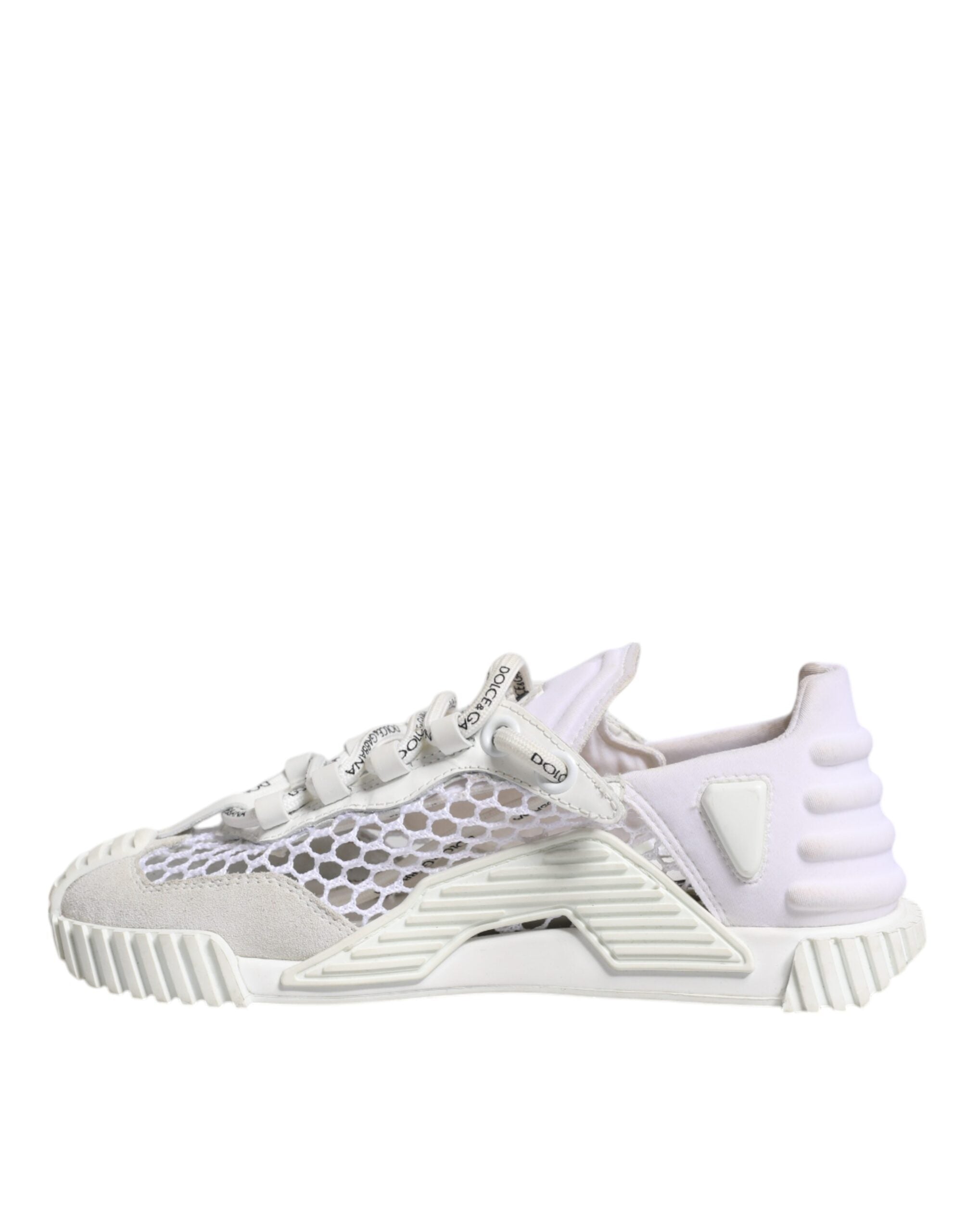 Dolce & Gabbana White Mesh NS1 Low Top Sports Sneaker Women's Shoes (Pre-Owned)