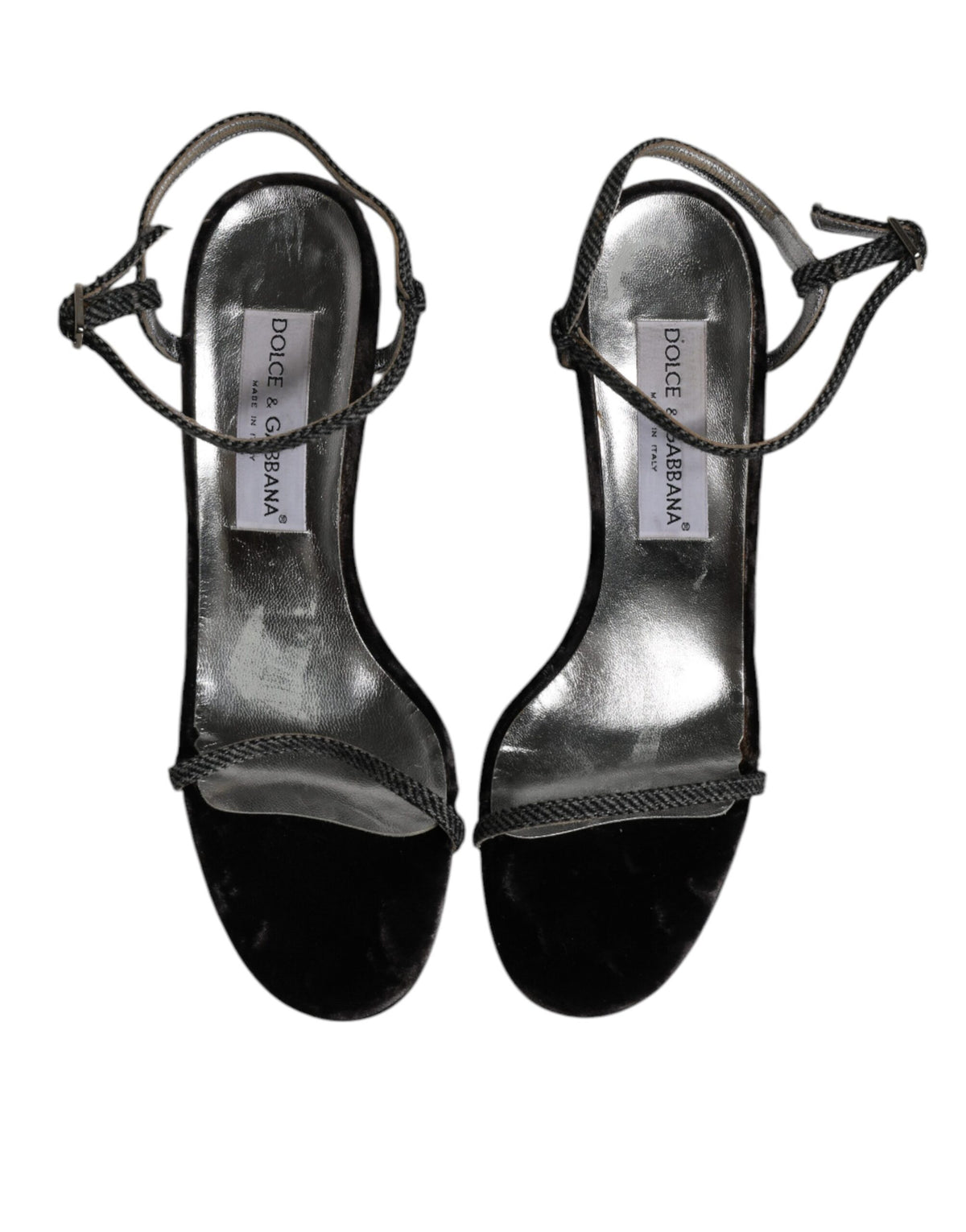 Dolce & Gabbana Black Ankle Strap High Heels Sandals Women's Shoes (Pre-Owned)