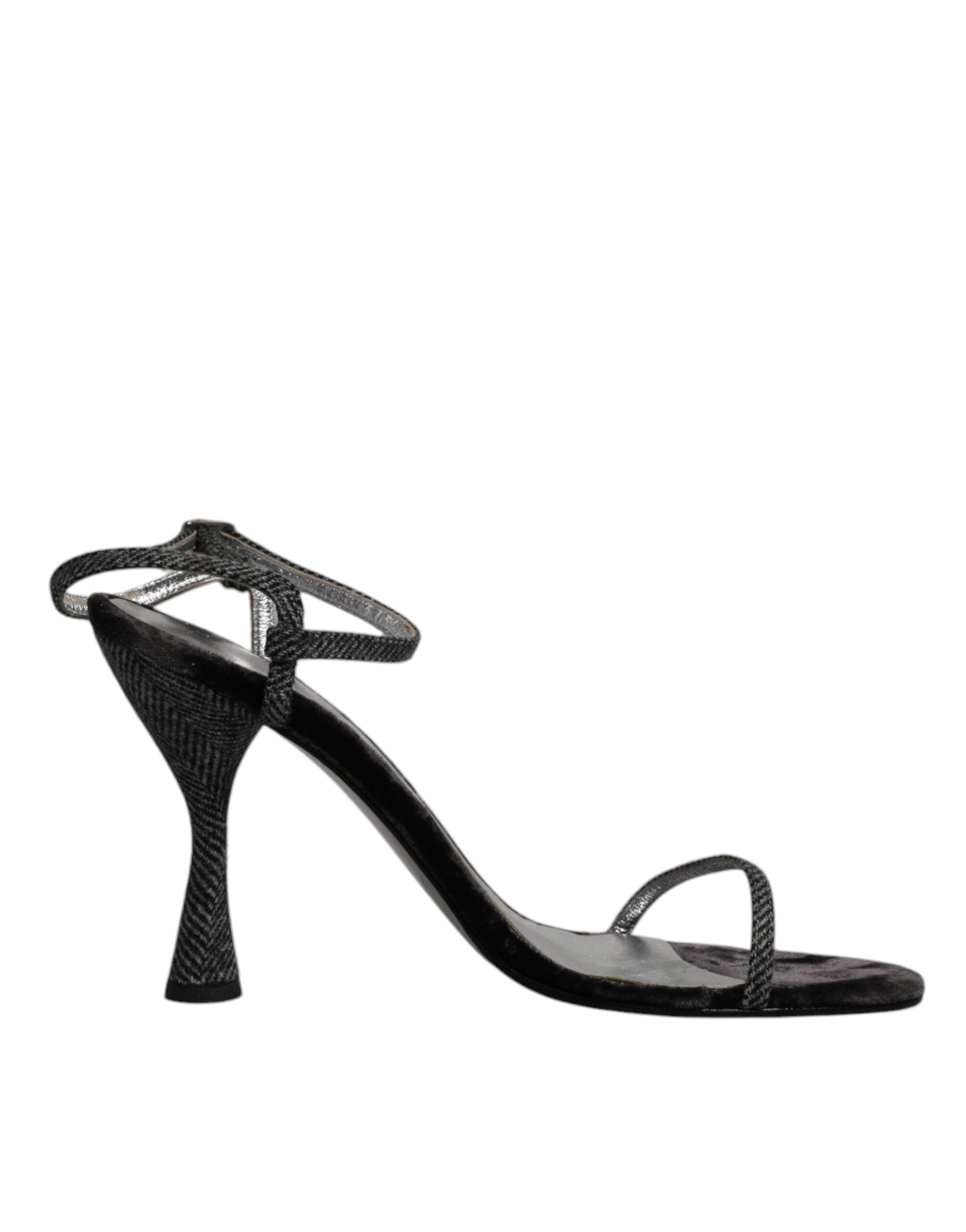 Dolce & Gabbana Black Ankle Strap High Heels Sandals Women's Shoes (Pre-Owned)