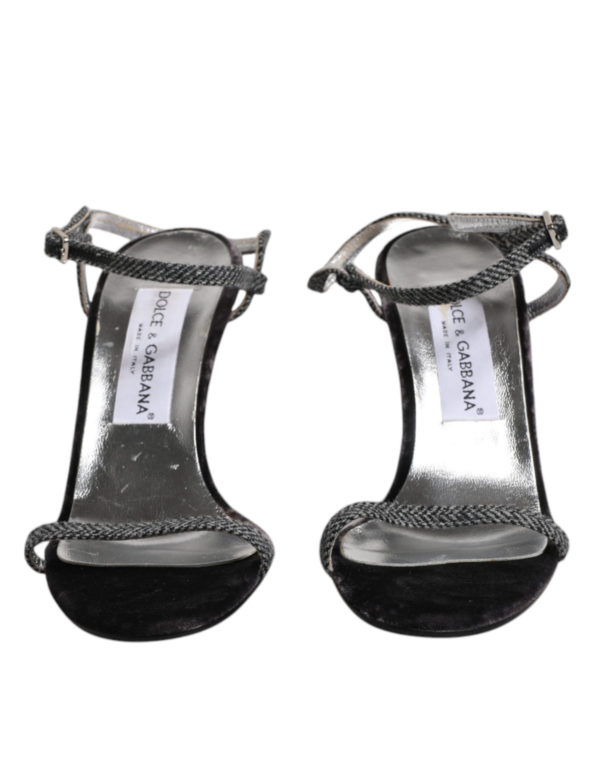 Dolce & Gabbana Black Ankle Strap High Heels Sandals Women's Shoes (Pre-Owned)