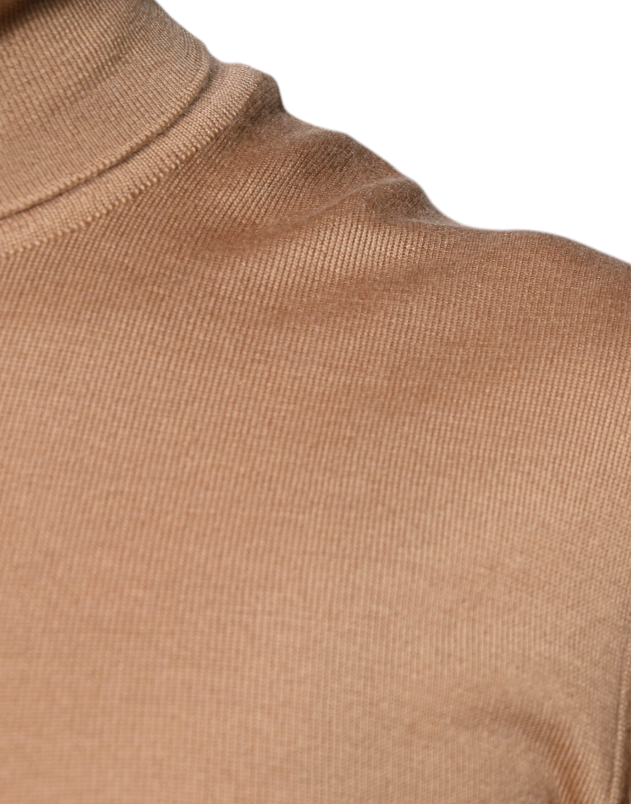 Dolce & Gabbana Brown Turtleneck Long Sleeve Pullover Women's Sweater (Pre-Owned)