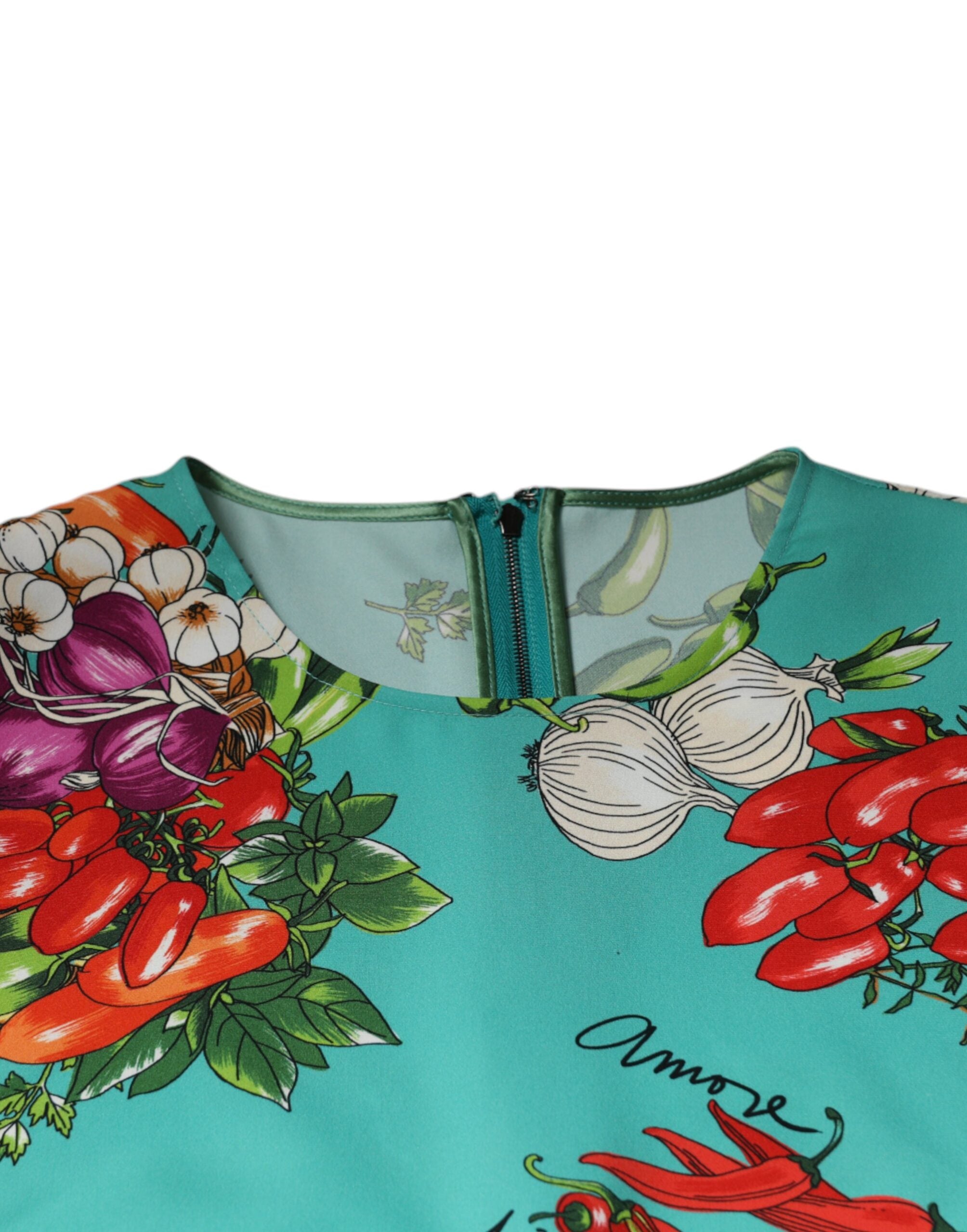Dolce & Gabbana Multicolor Vegetables Sleeveless Tank Women's Top