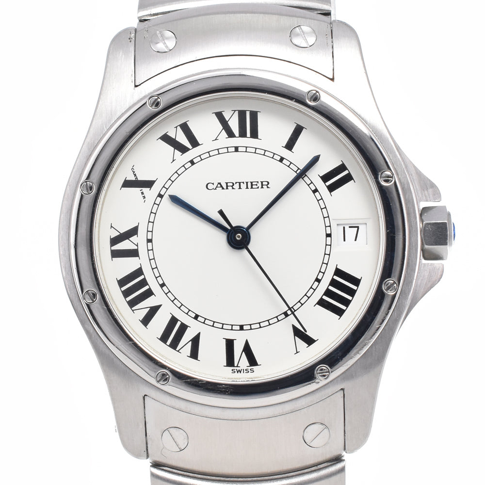 Cartier Santos Ronde Automatic Stainless Steel Watch (Pre-Owned)