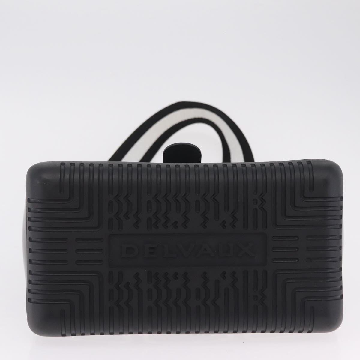 Delvaux Champion Brillant Top Handle Pvc And Rubber Black Plastic Handbag (Pre-Owned)