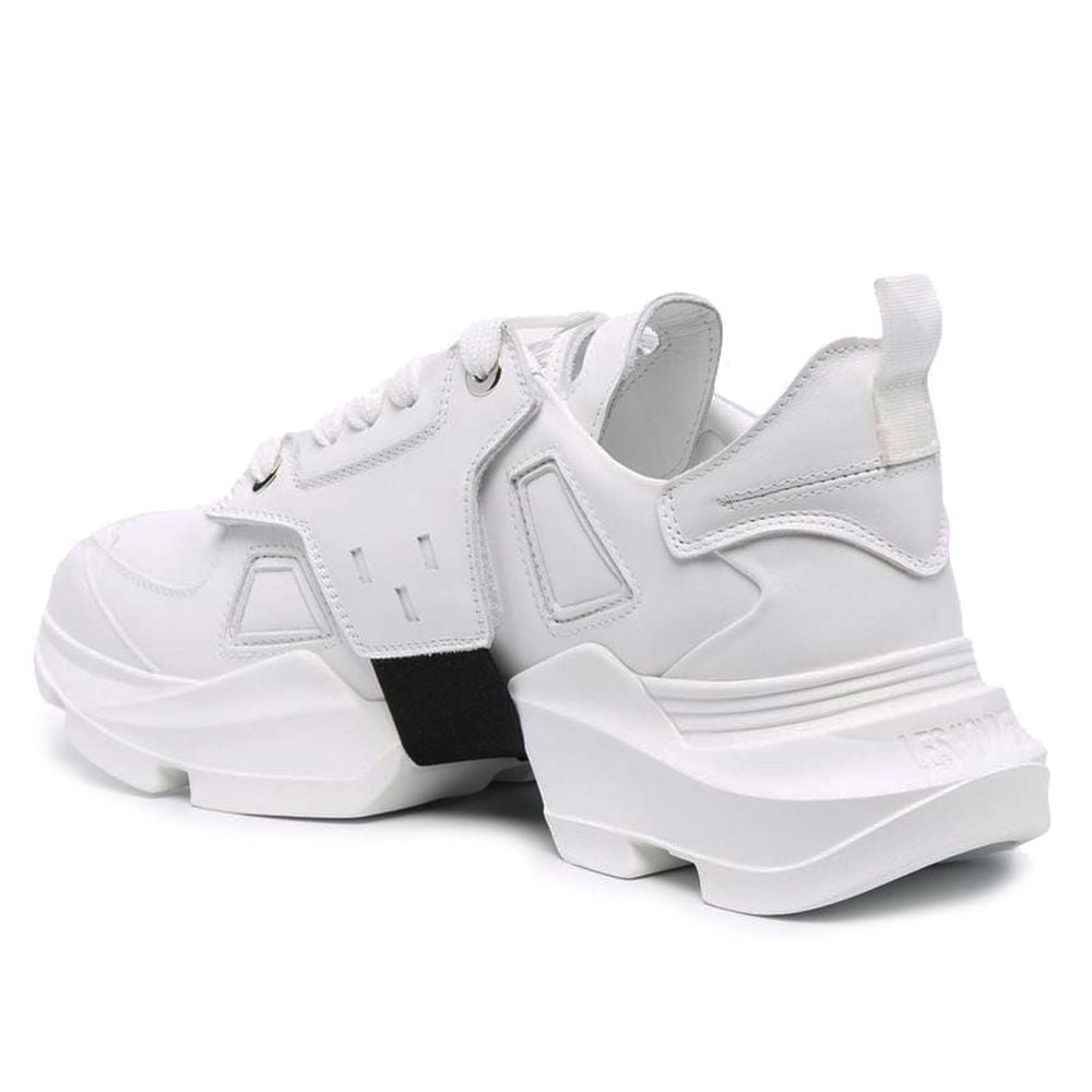 Les Hommes White Calfskin Men Men's Sneaker