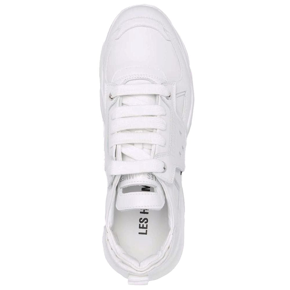 Les Hommes White Calfskin Men Men's Sneaker