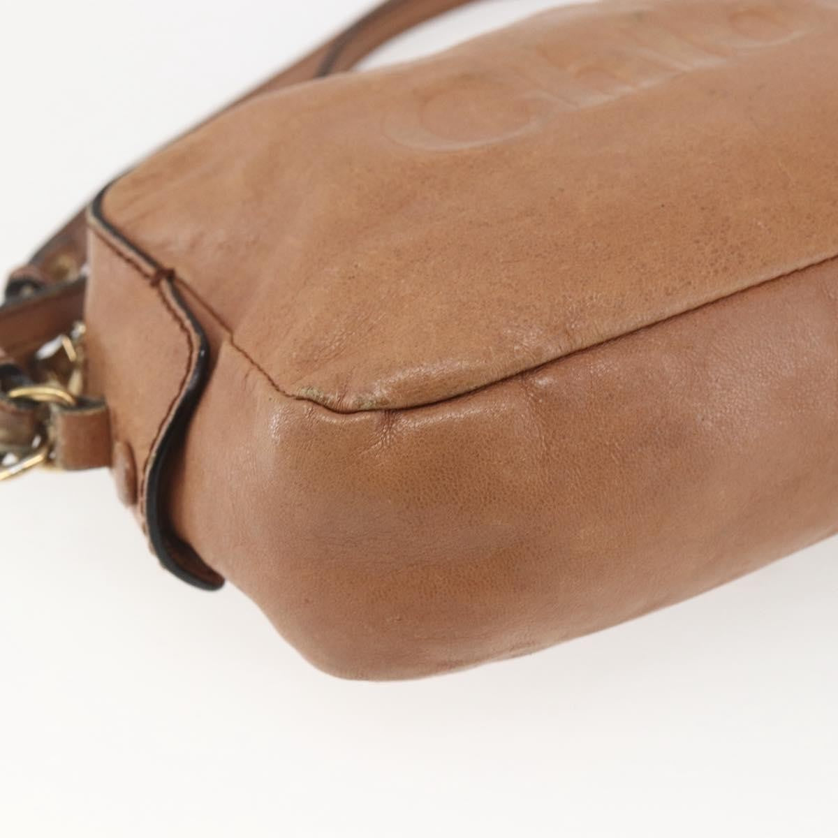 Chloe Vintage Leather Brown Leather Shoulder Bag Bag (Pre-Owned)