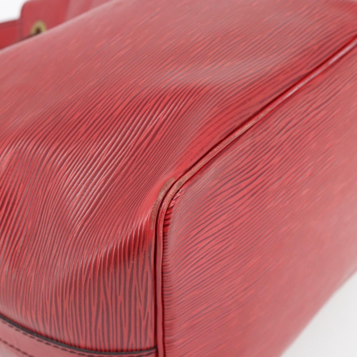Louis Vuitton Petit Noe Epi Leather Red Leather Shoulder Bag Bag (Pre-Owned)