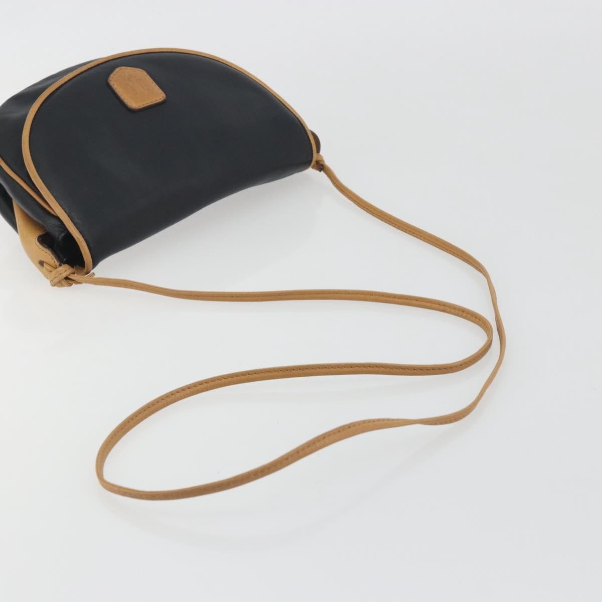 Celine Vintage Leather Black Leather Shoulder Bag Bag (Pre-Owned)