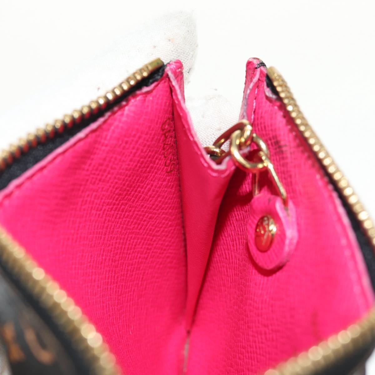 Louis Vuitton Pochette Clés Nm Monogram Multicolor Canvas Black Canvas Wallets Accessory (Pre-Owned)