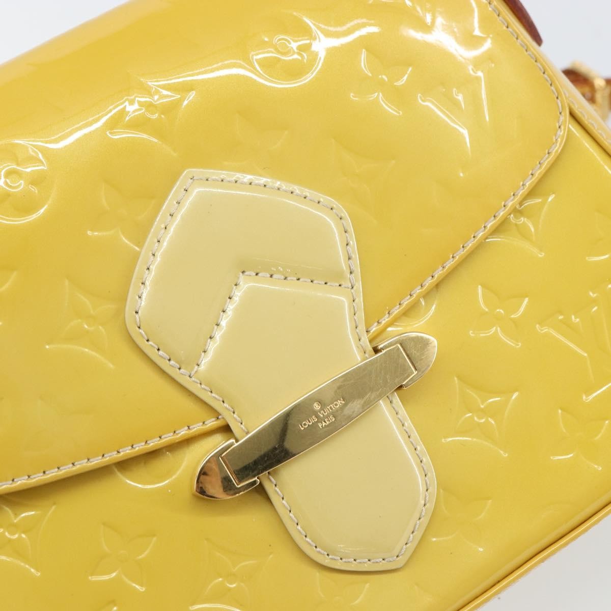 Louis Vuitton Bellflower Monogram Vernis Brown Patent_Leather Handbag (Pre-Owned)