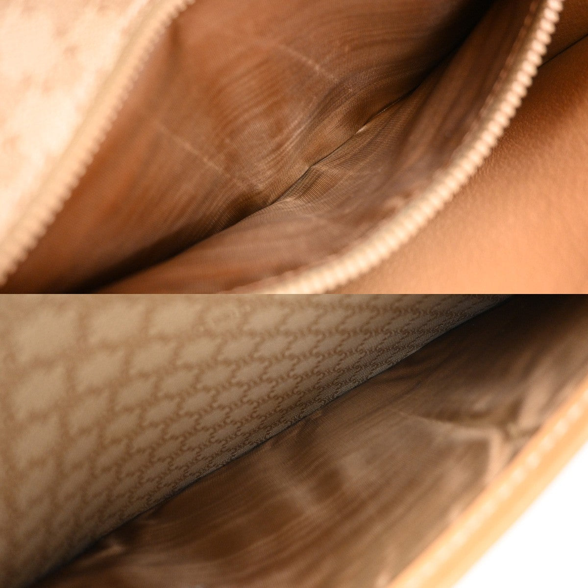 Celine Vintage Macadam Circle Logo Canvas And Leather Beige Pvc Shoulder Bag Bag (Pre-Owned)